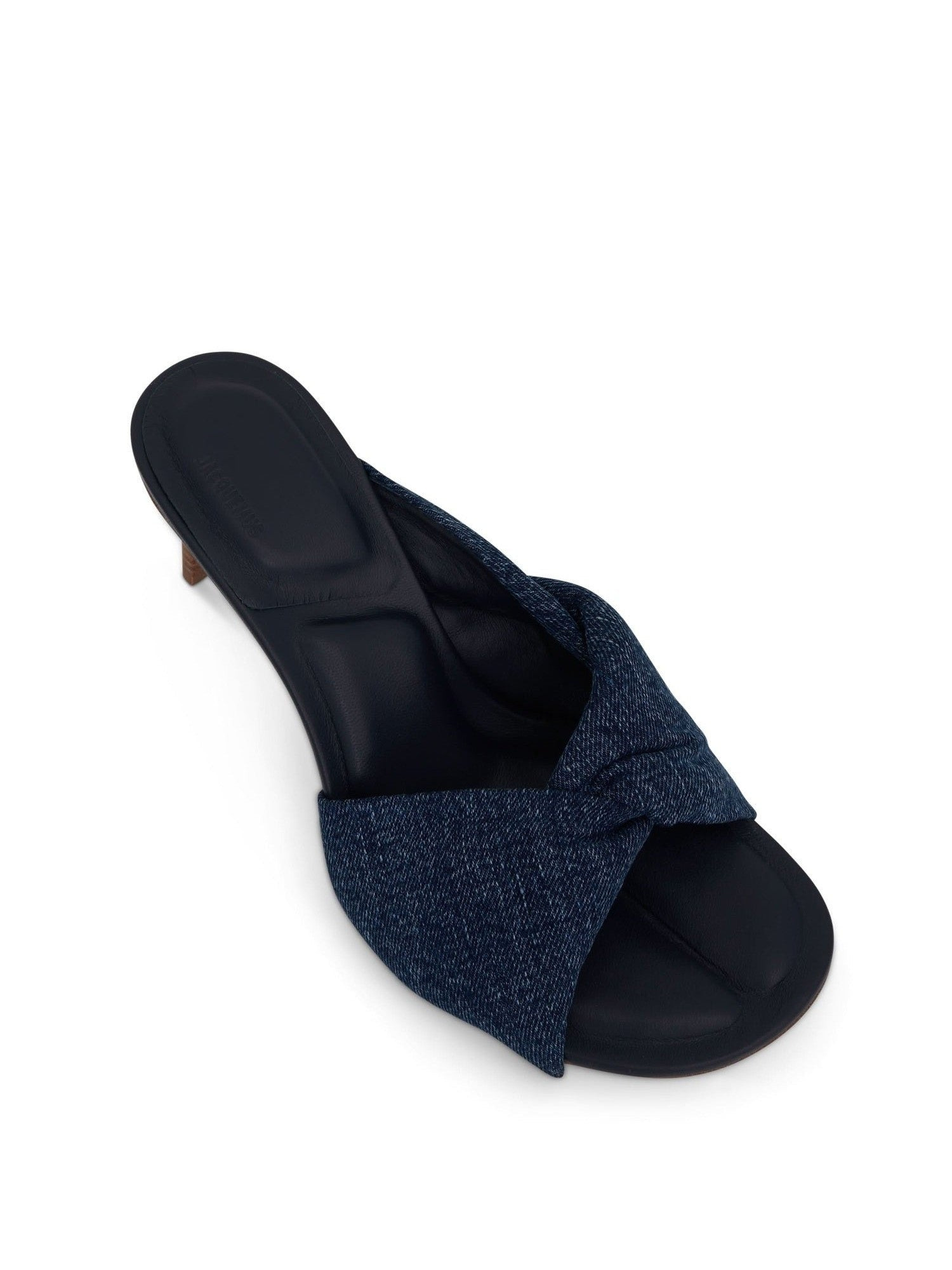 Bagnu Twist Towel Mules in Blue - 4