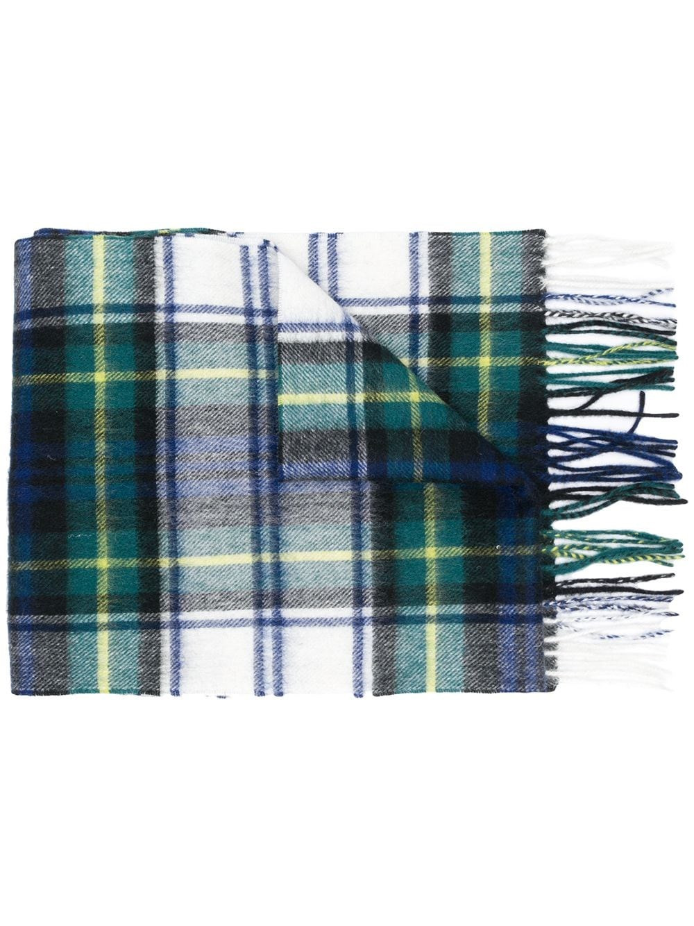 Tartan wool and cashmere scarf - 1