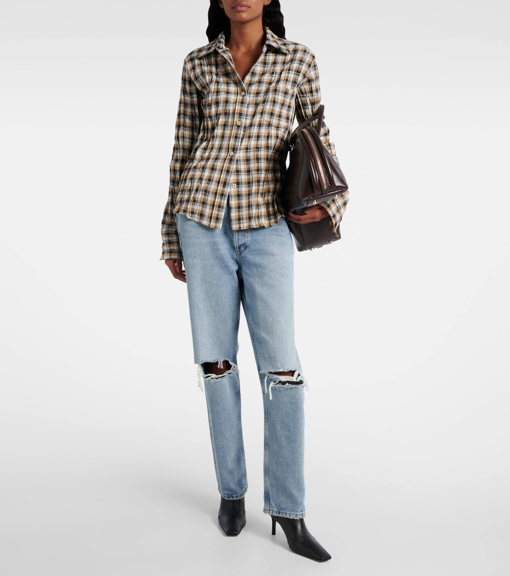 ‘90s mid-rise straight jeans - 2