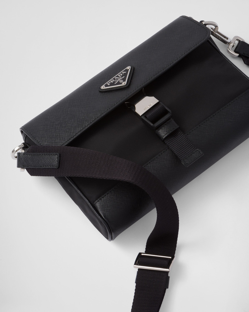 Re-Nylon and Saffiano shoulder bag 7