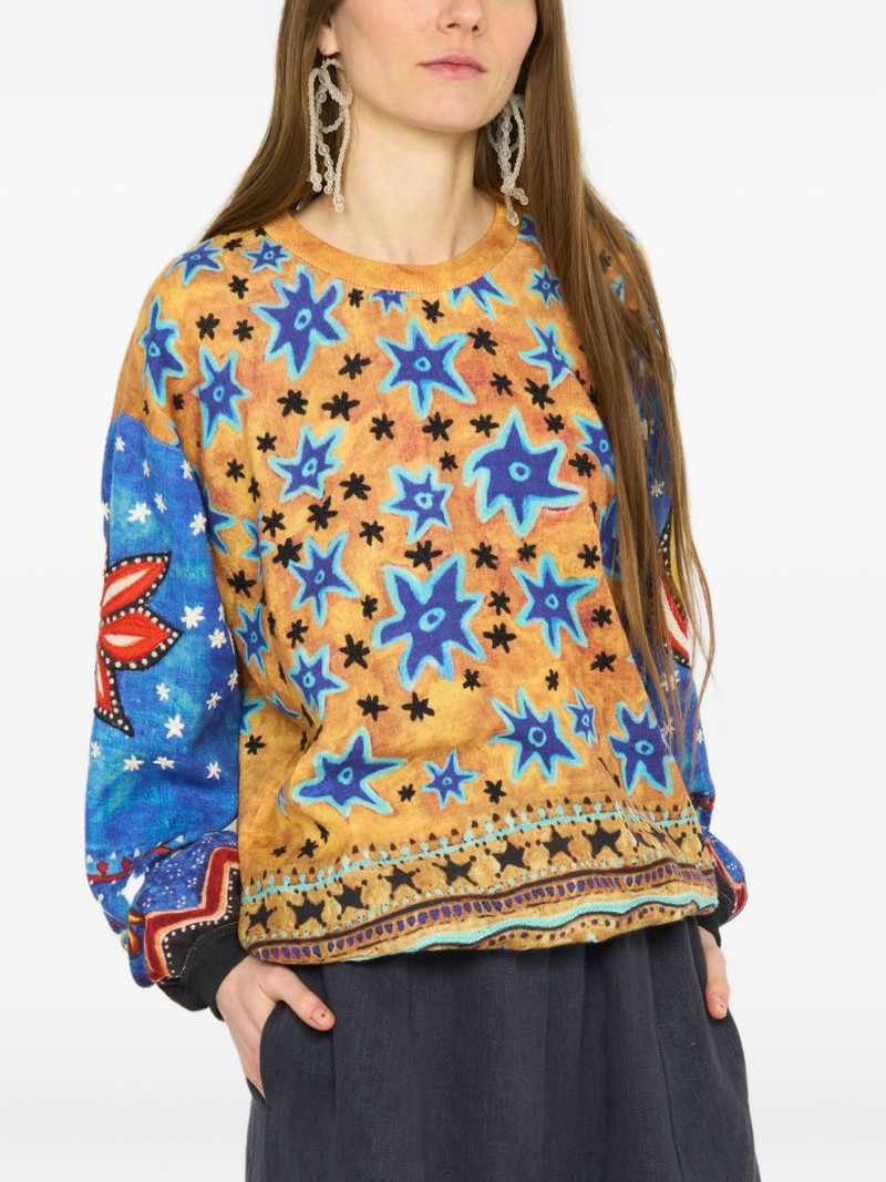 star-flower wool sweater 1