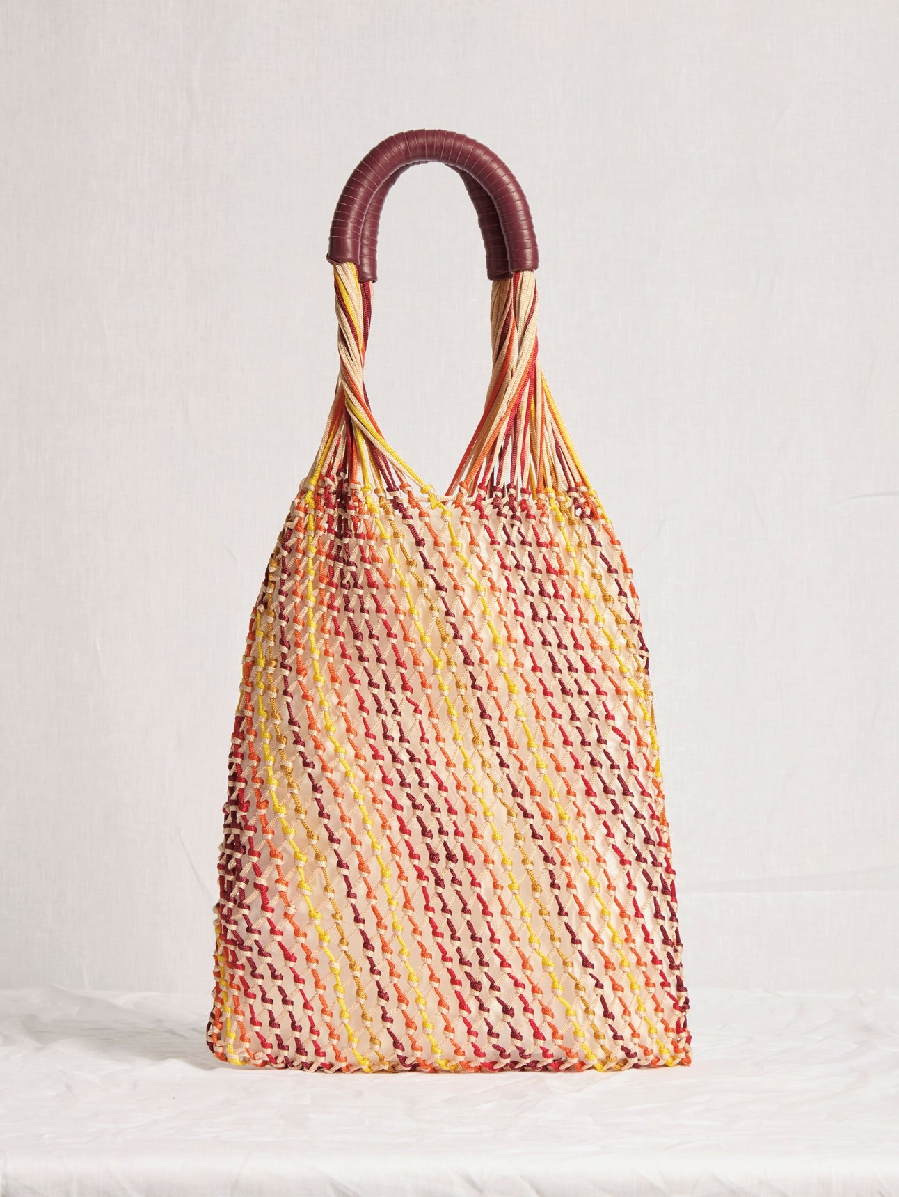 Hybris Macrame Hobo Bag in Multi Silk - 3