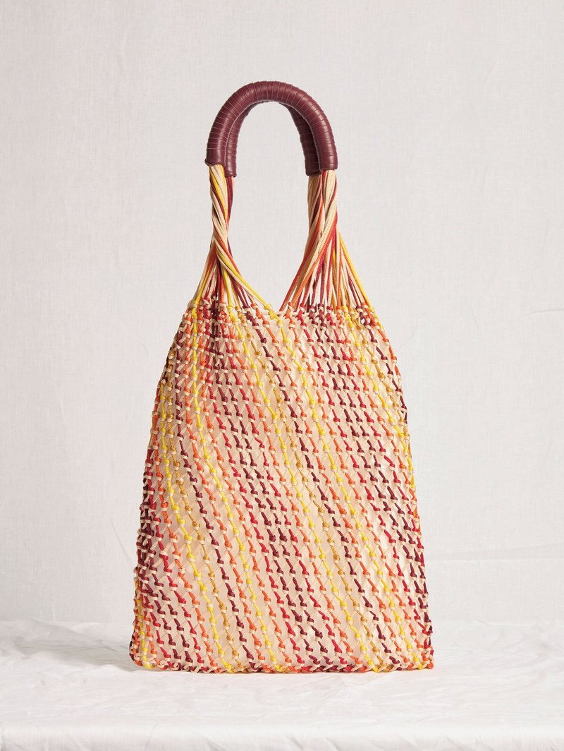 Hybris Macrame Hobo Bag in Multi Silk 3