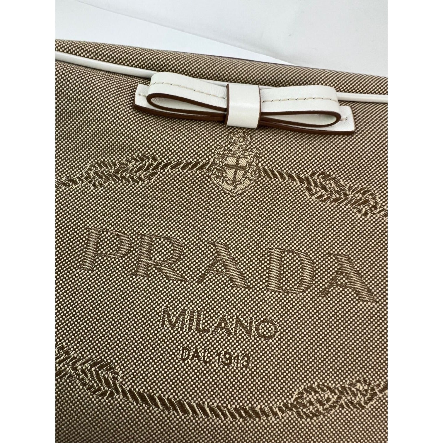 Prada Khaki Canvas Camera Crossbody Bag - 7