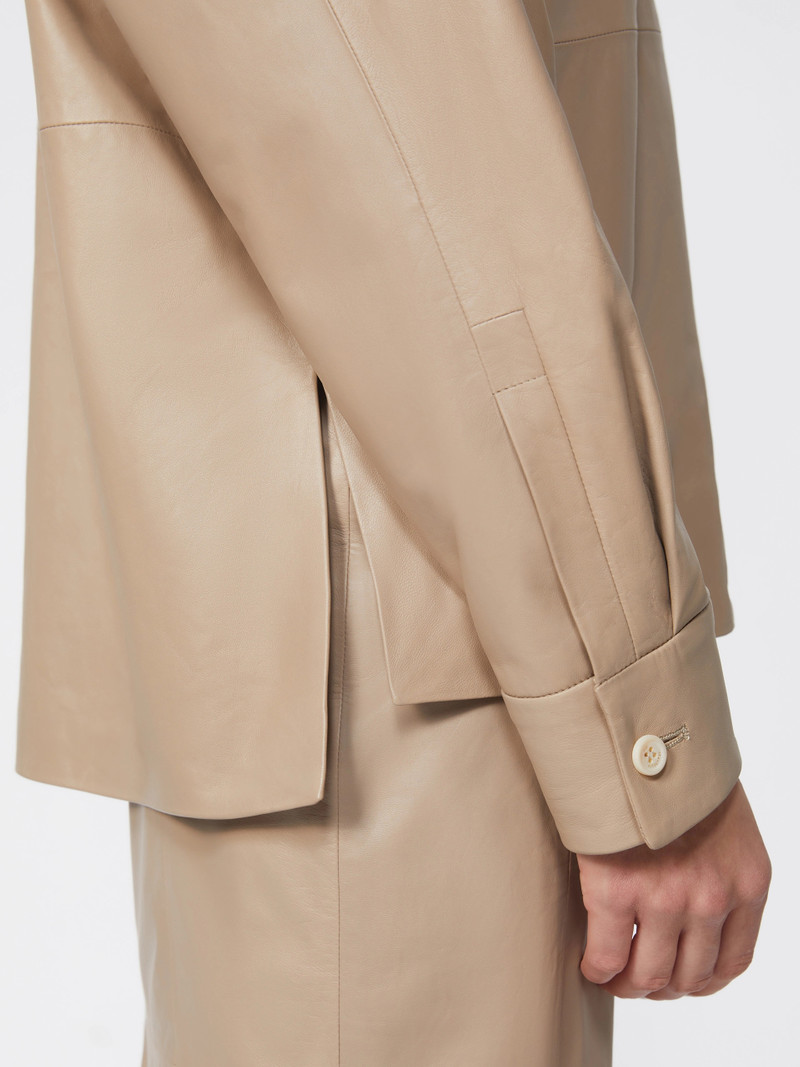 VILLA Nappa leather jacket - SAND 5