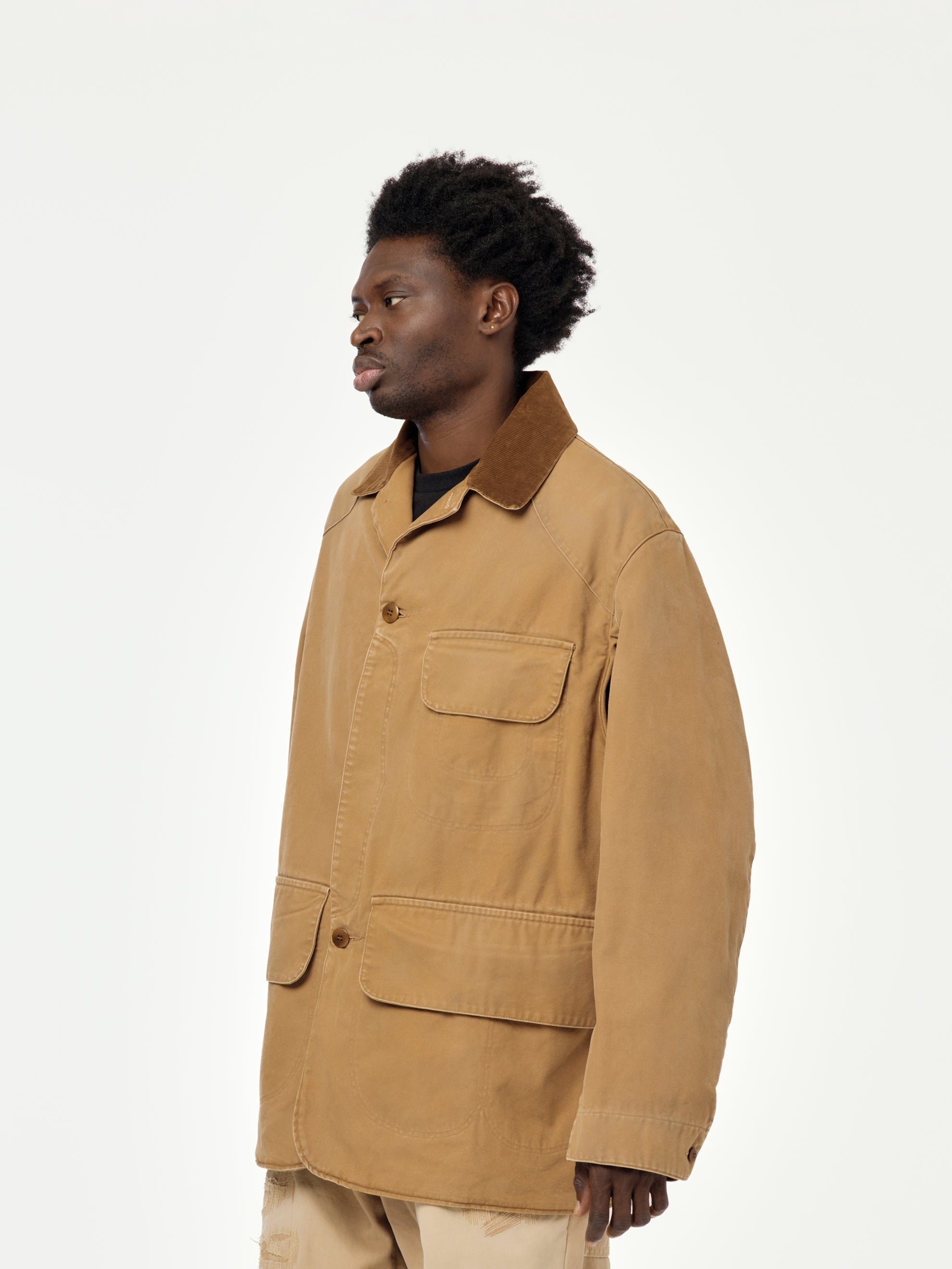 CANVAS SPORTS JACKET (OCHRE) - 2