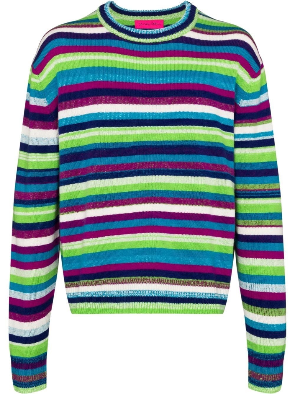 horizontal-stripe jumper - 1