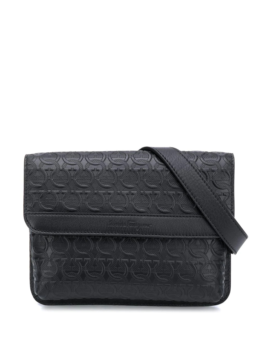 Gancini embossed belt bag - 1