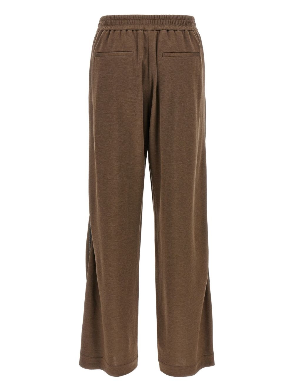 drawstring wide-leg trousers - 2