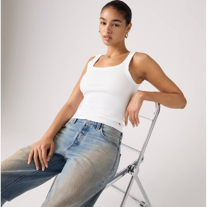 ESSENTIAL RIBBED TANK TOP 1