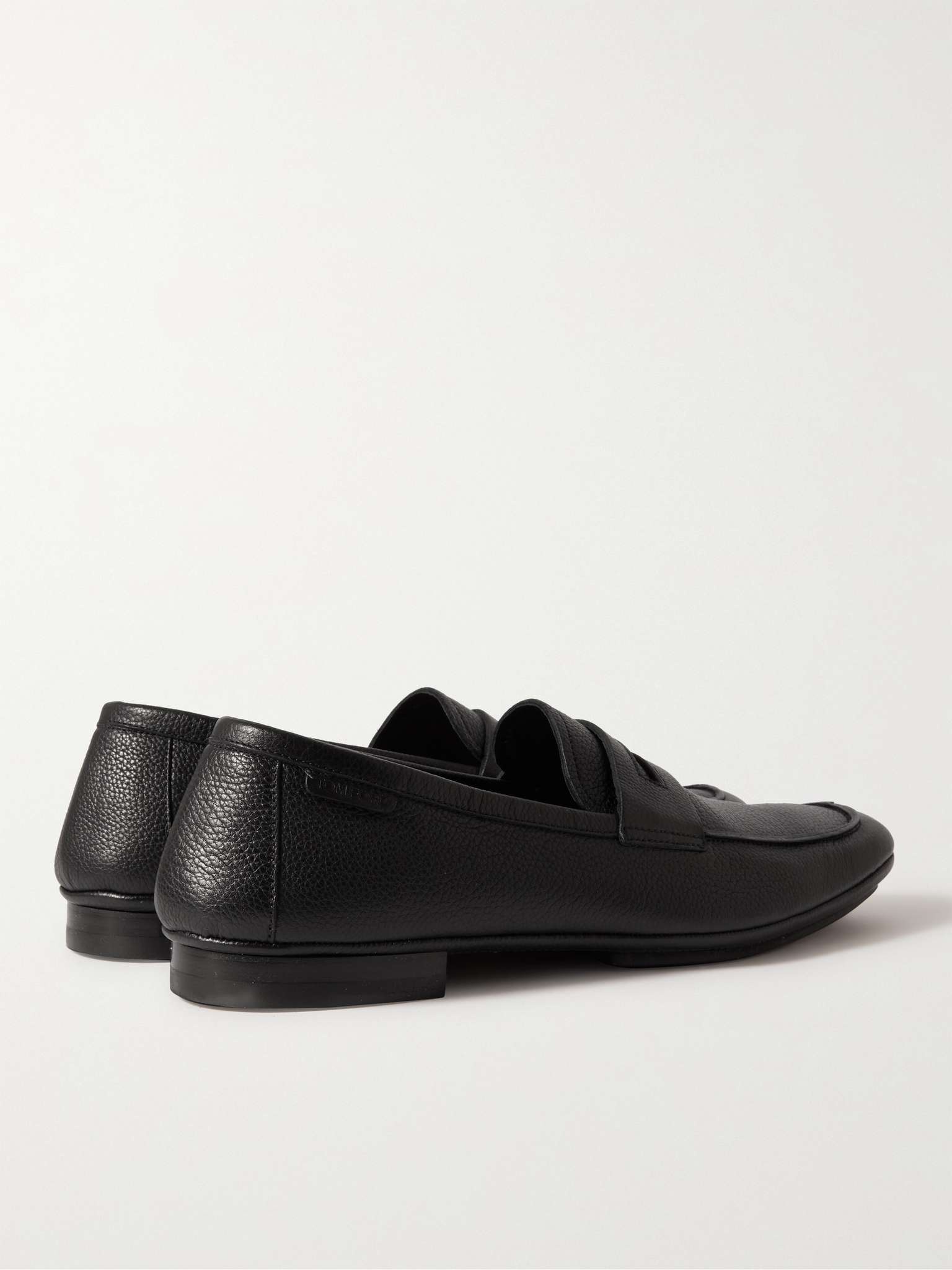 Berrick Pebble-Grain Leather Penny Loafers - 5