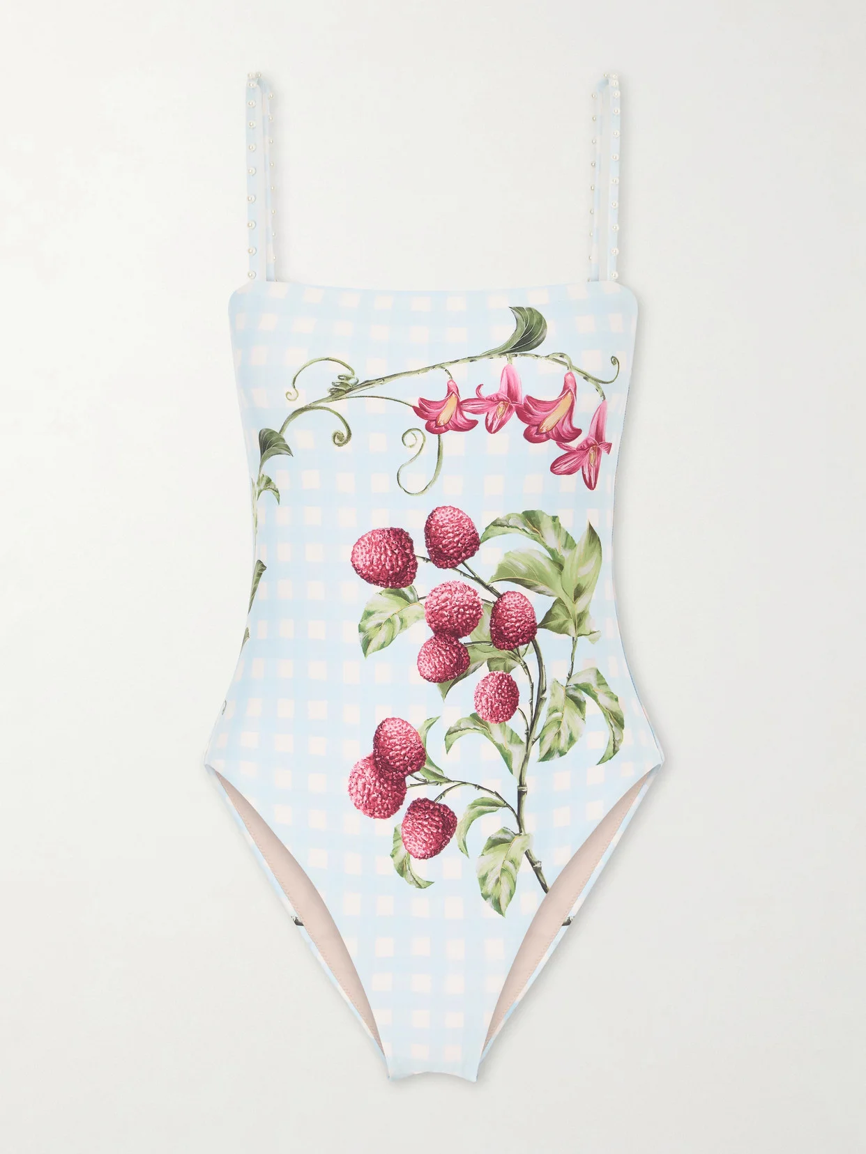 Durazno Embellished Printed Recycled Swimsuit - 1