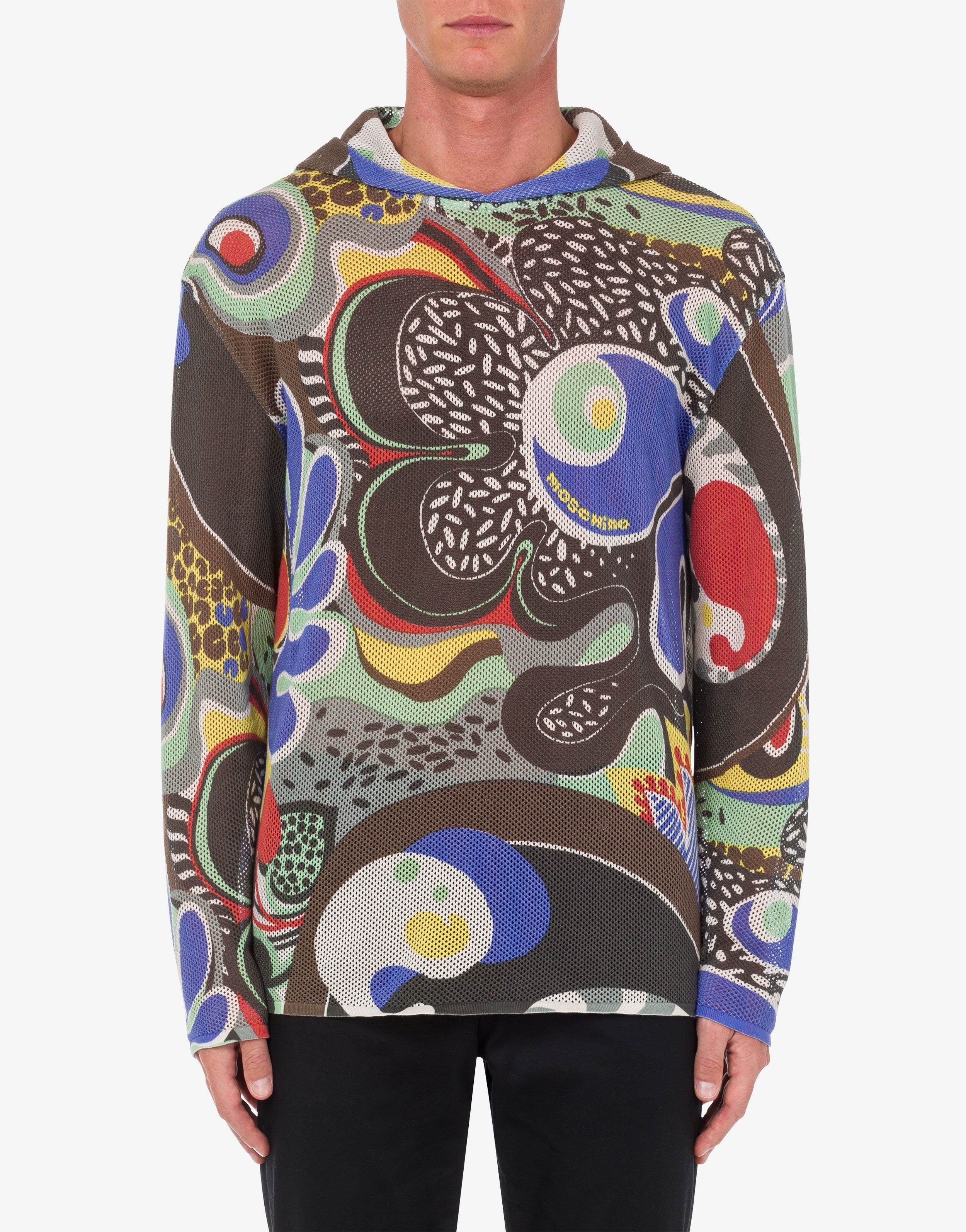 PSYCHEDELIC PRINT MESH PULLOVER - 2