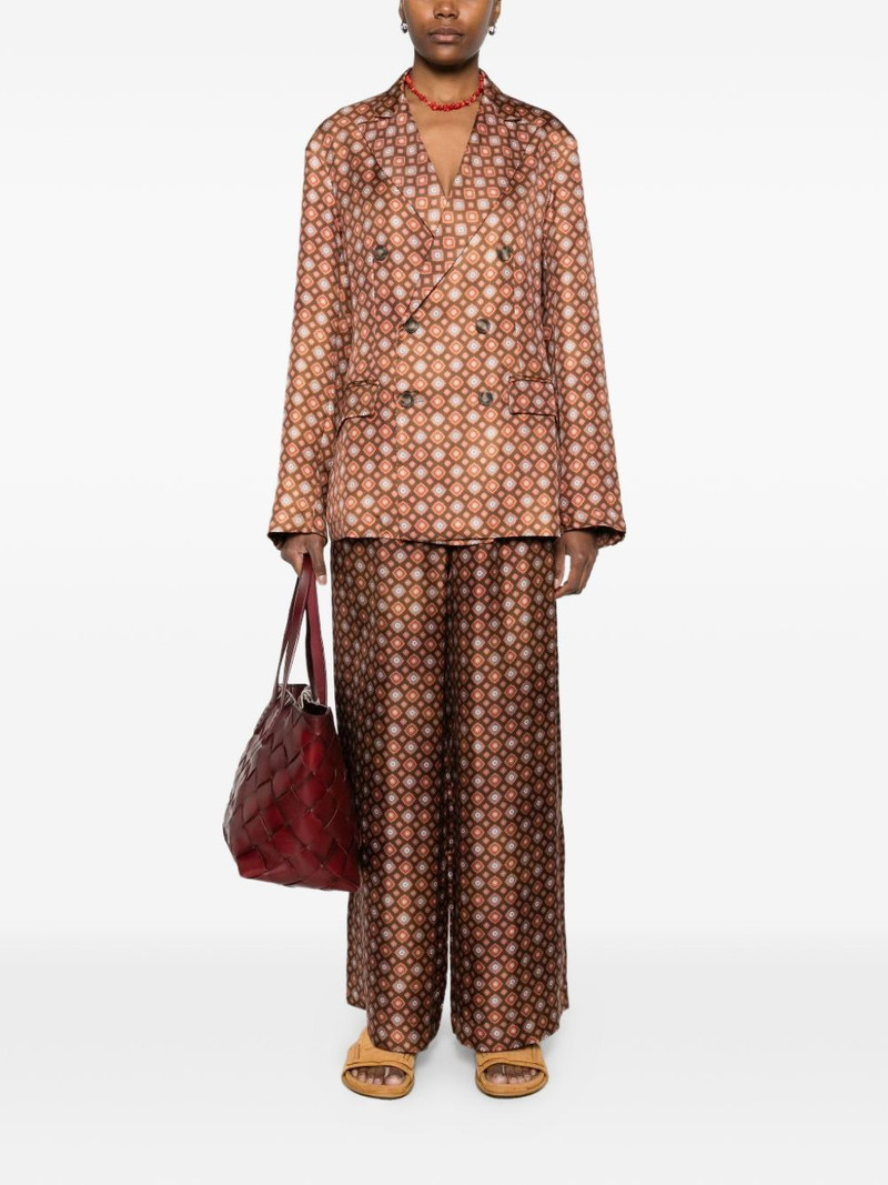 geometric-print silk trousers 3