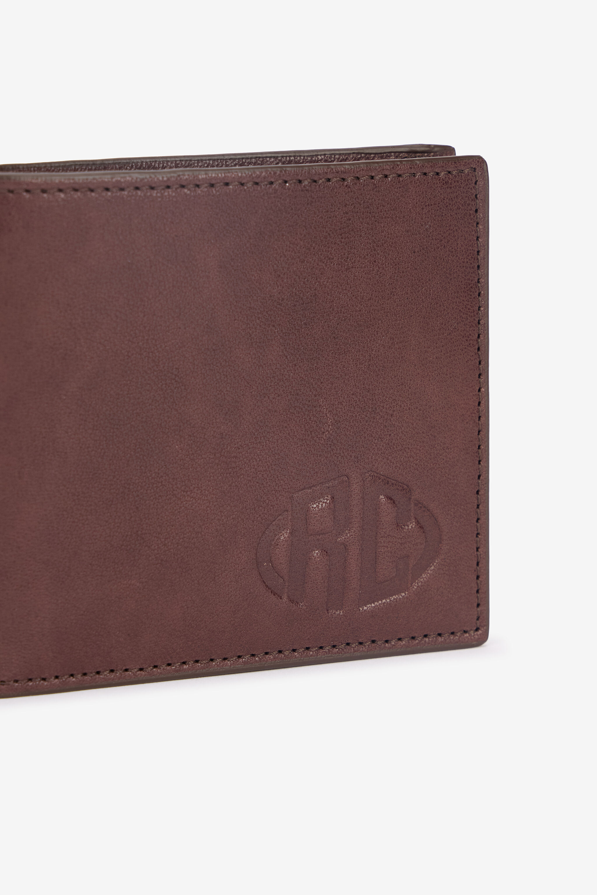 Square Bi-Fold Wallet With RC Monogram - 3