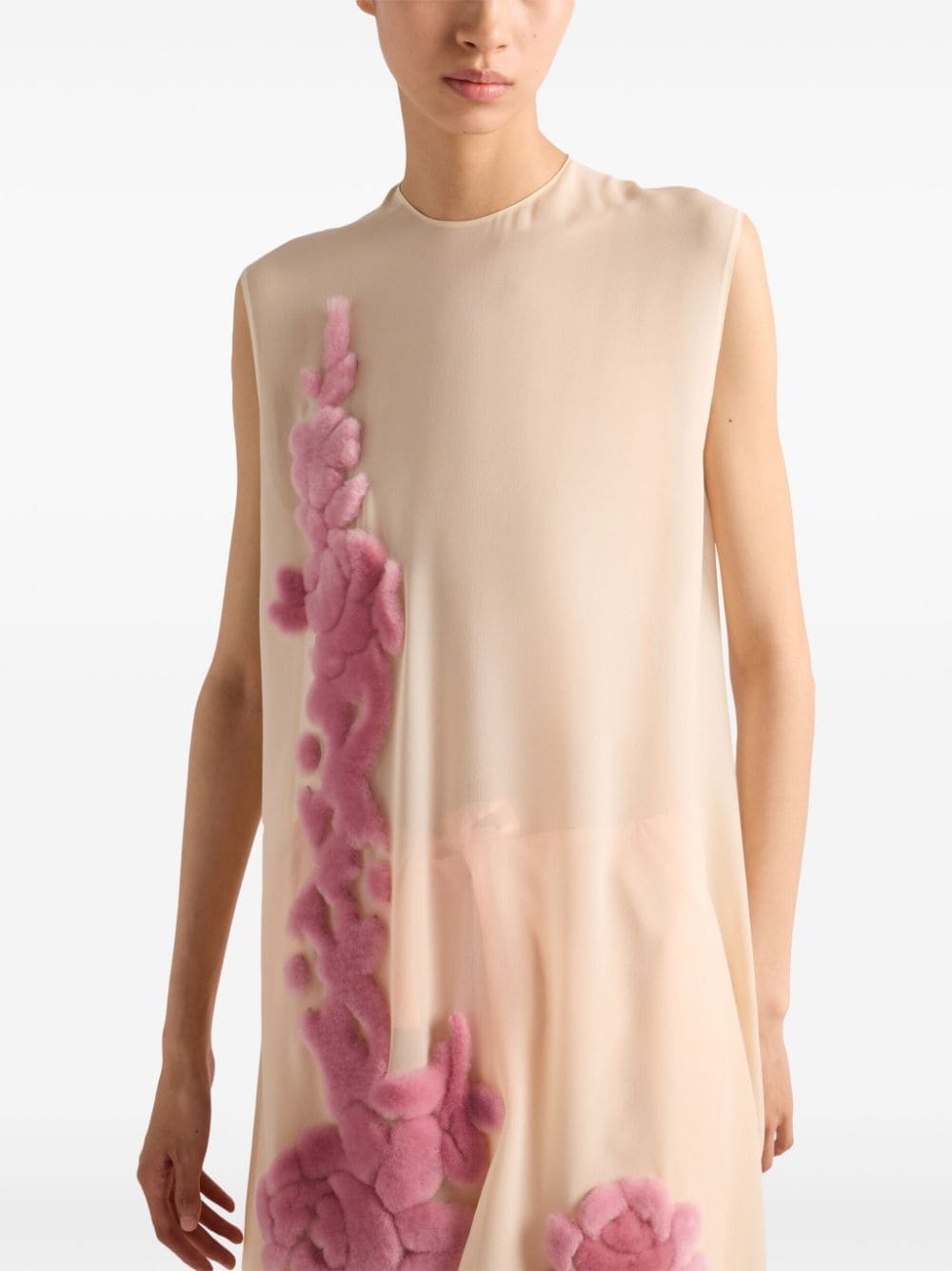 Georgette midi dress - 4