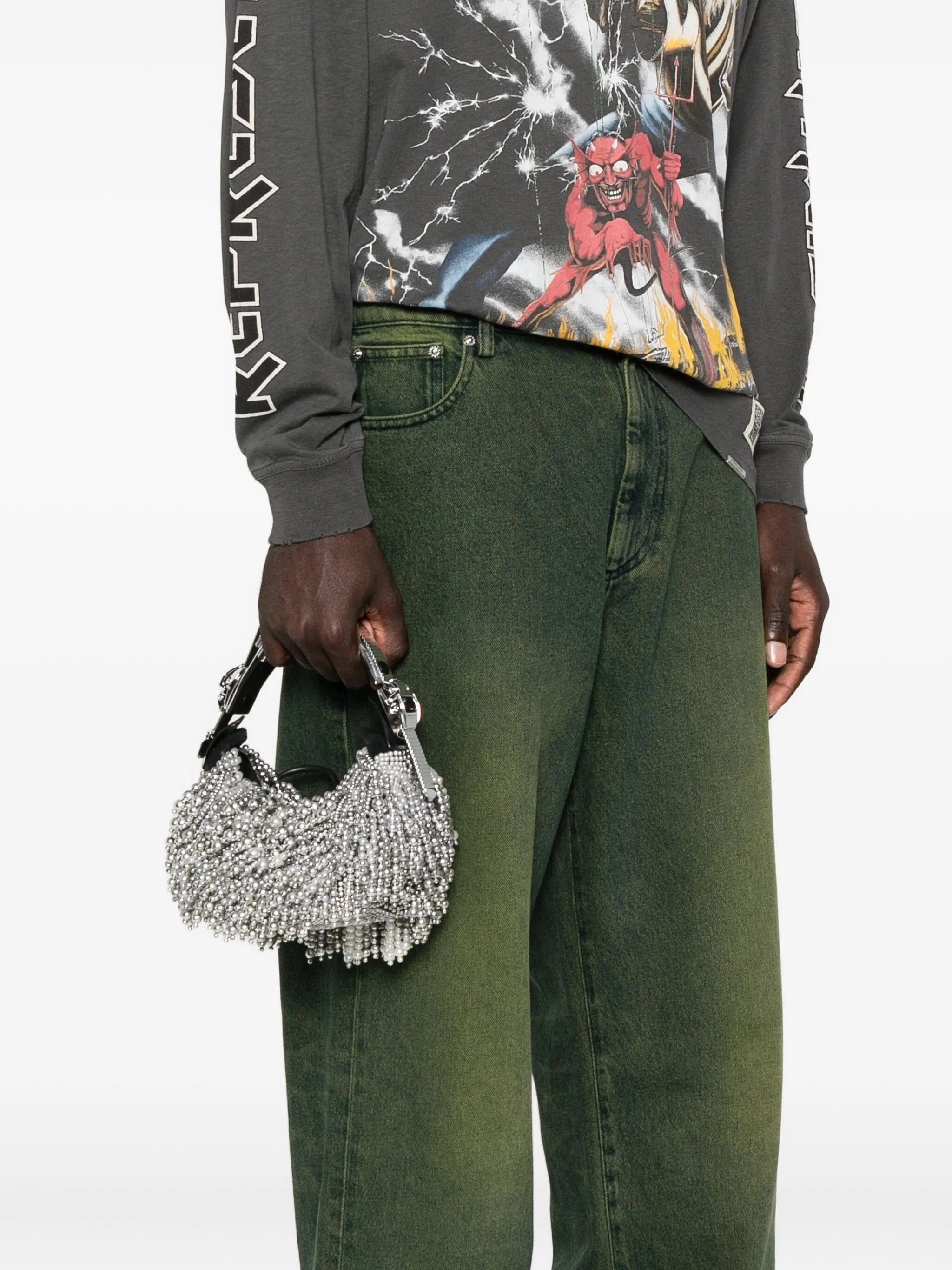 Innerraum Pearl-embellished Buckle Shoulder Bag - 3