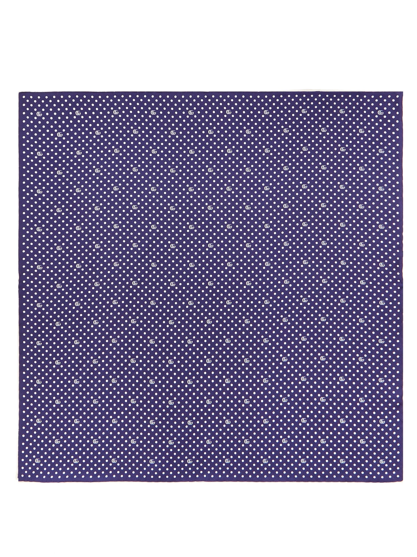 GG polka-for print silk-faille pocket square - 3