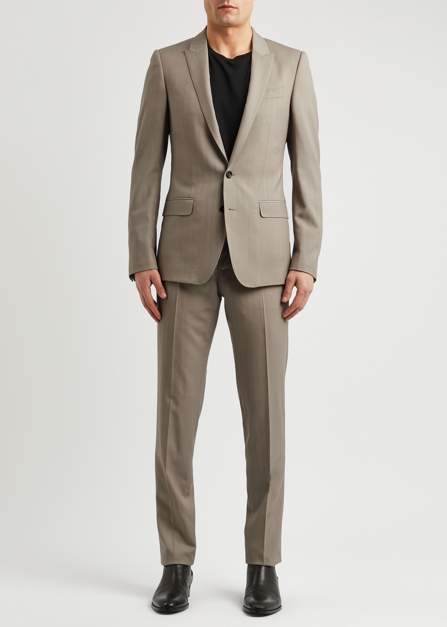 Martini-fit wool tuxedo suit - 2
