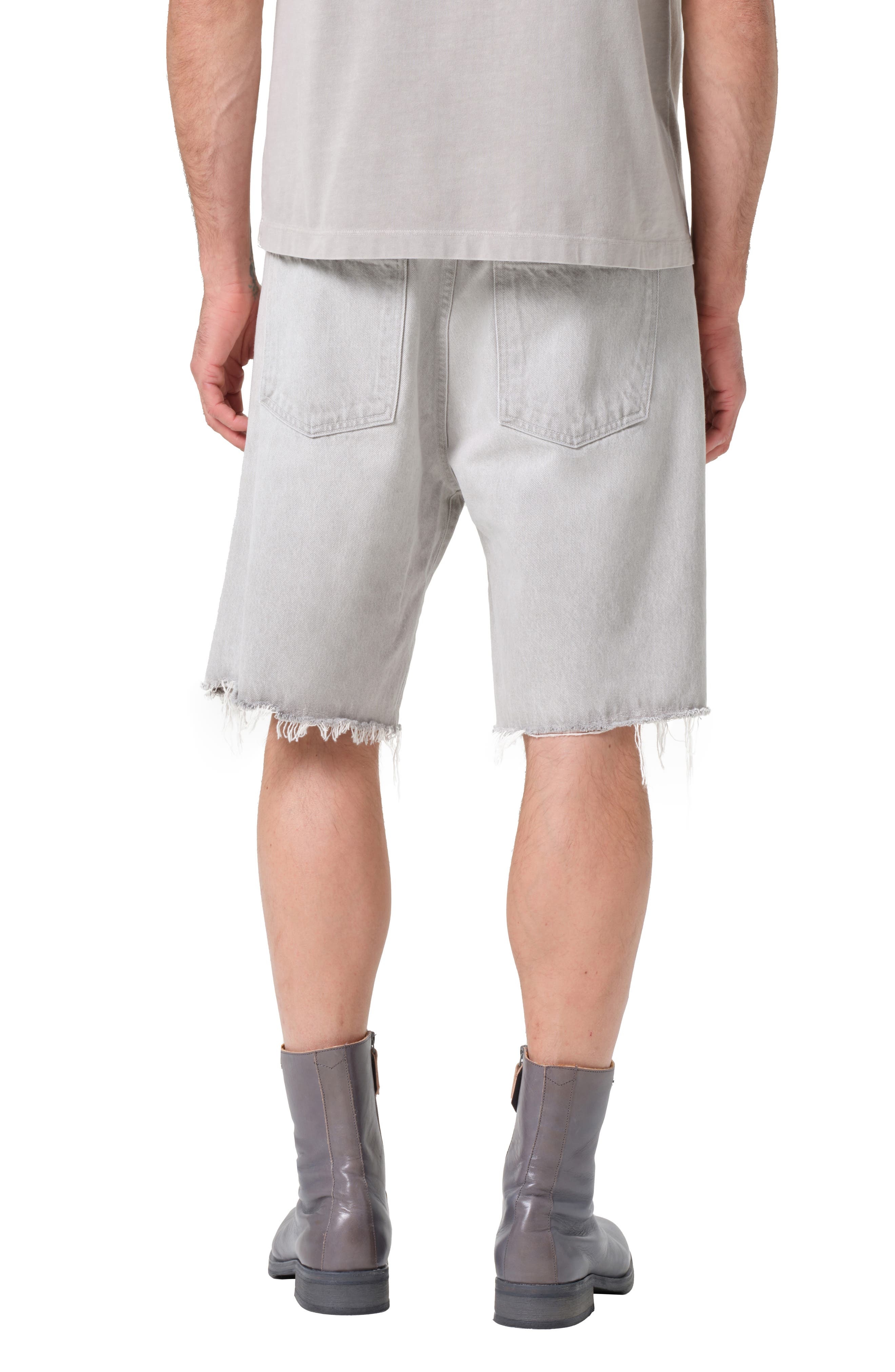 AGOLDE Anson Raw Hem Denim Shorts in Coin at Nordstrom - 2
