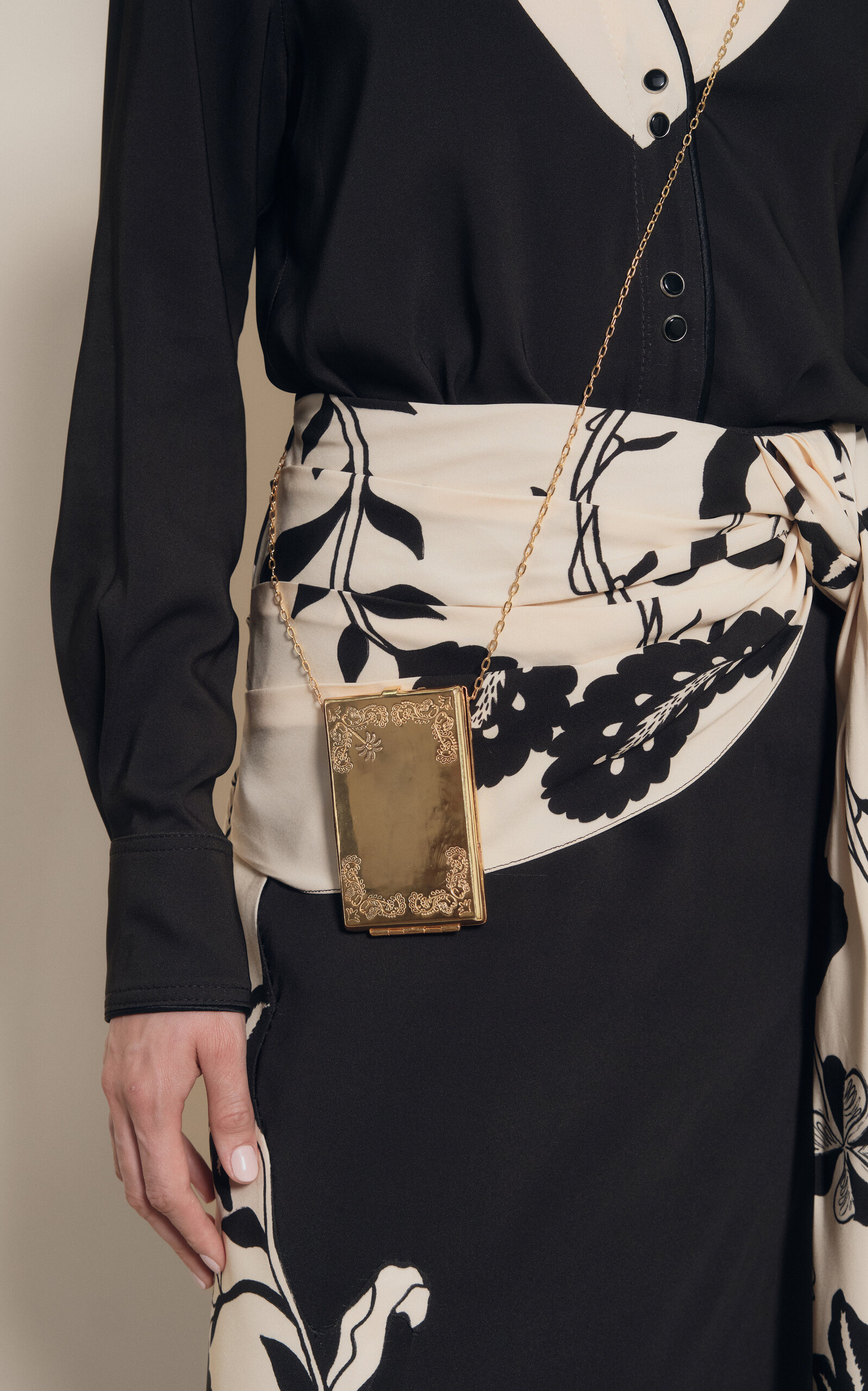 Cosmology Midi Skirt black/white - 3