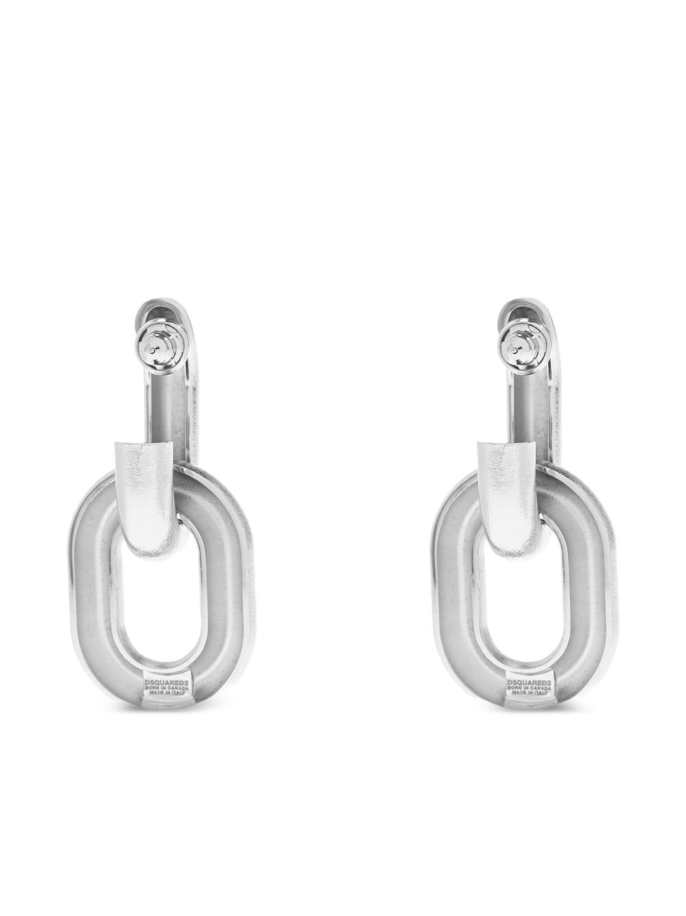 chain-link earrings - 3