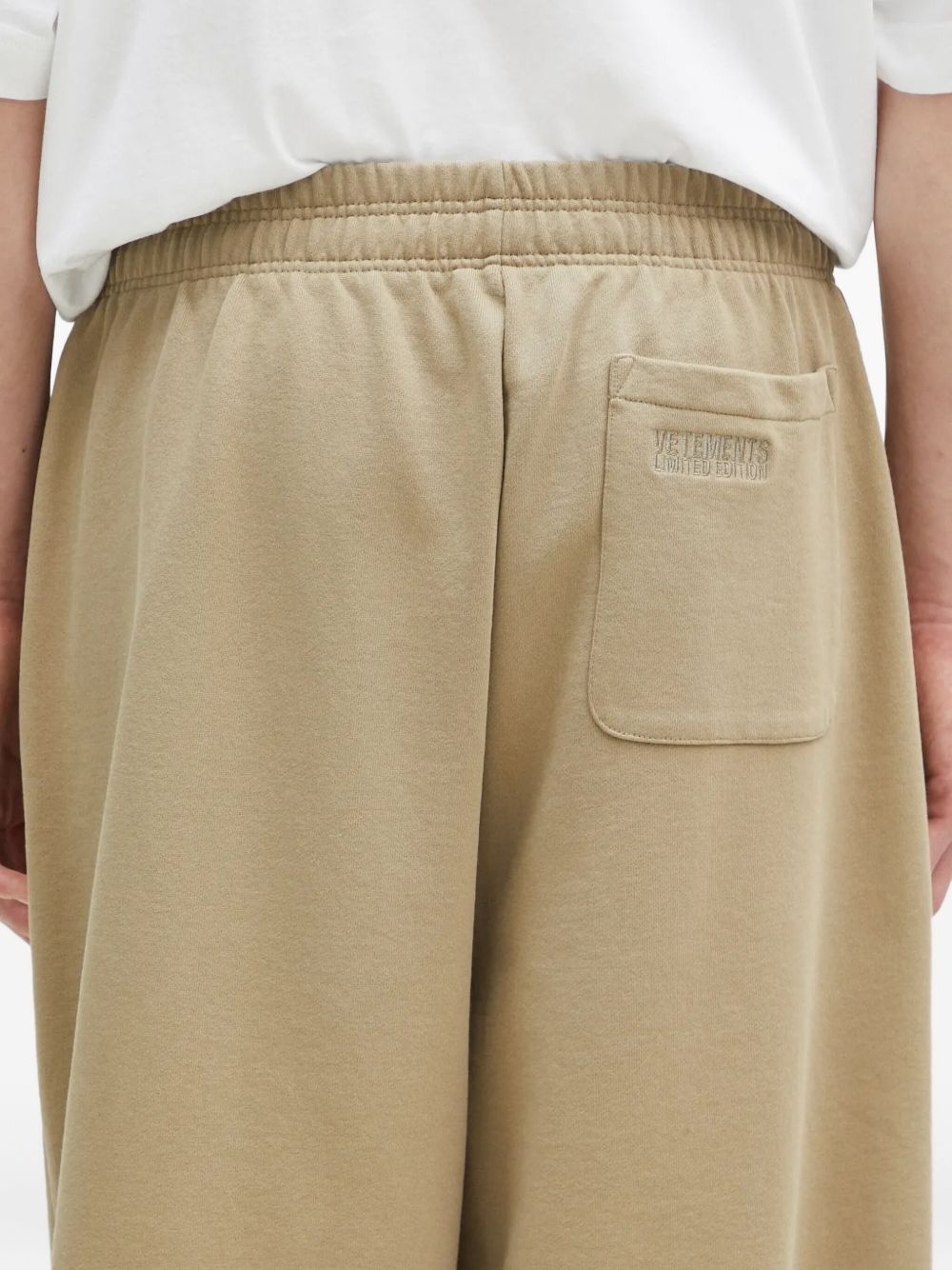 cotton-blend track pants - 4