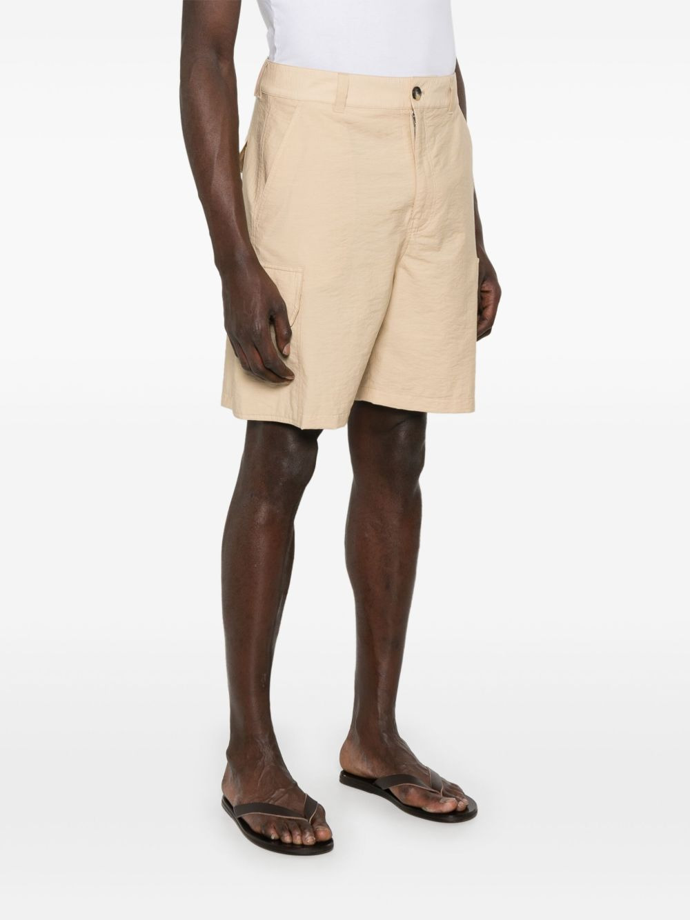 logo-patch cargo shorts - 3