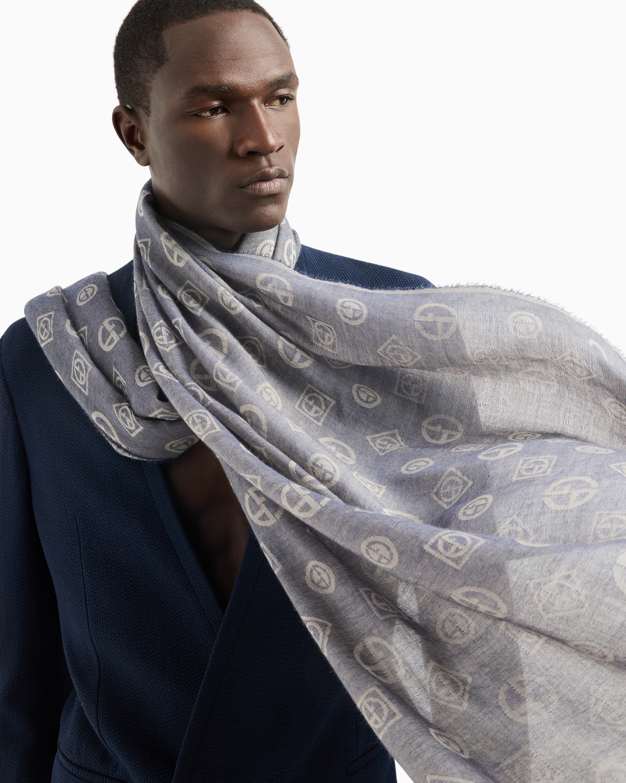 JACQUARD CASHMERE STOLE - 3