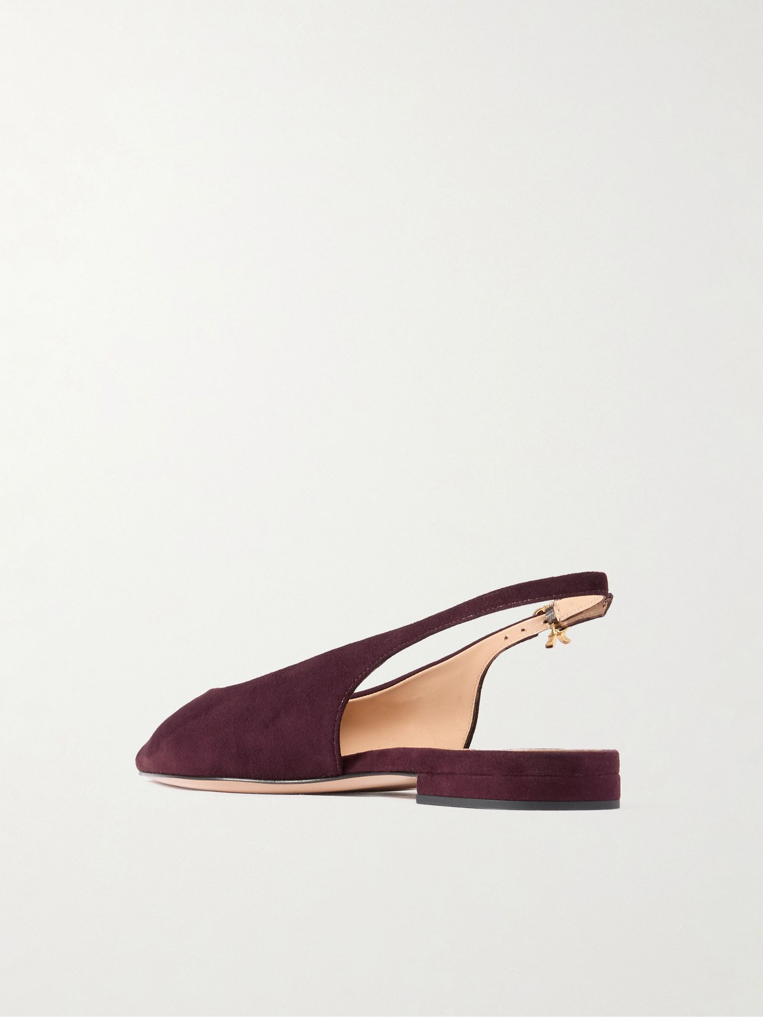 Robbie suede slingback flats Dark brown - 3