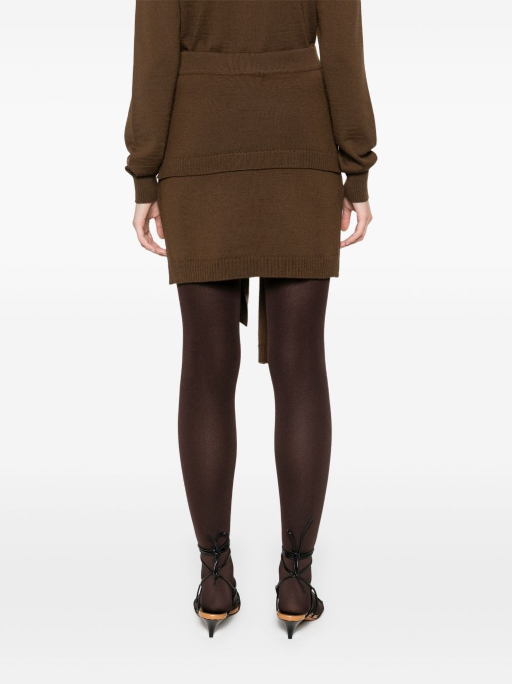 fine-knit mini skirt - 4