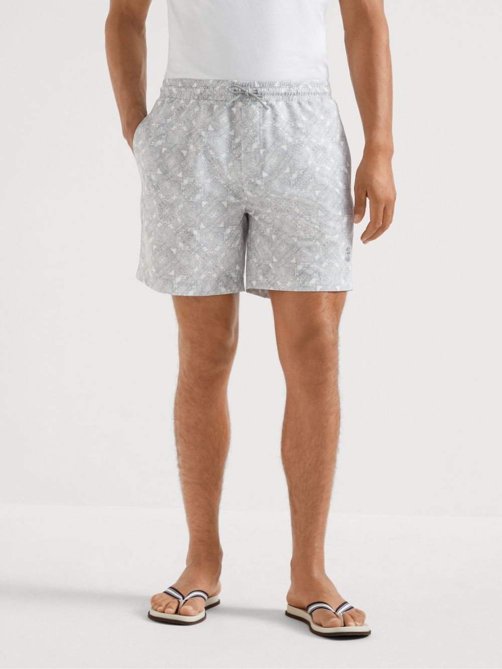 paisley-print swim shorts - 2