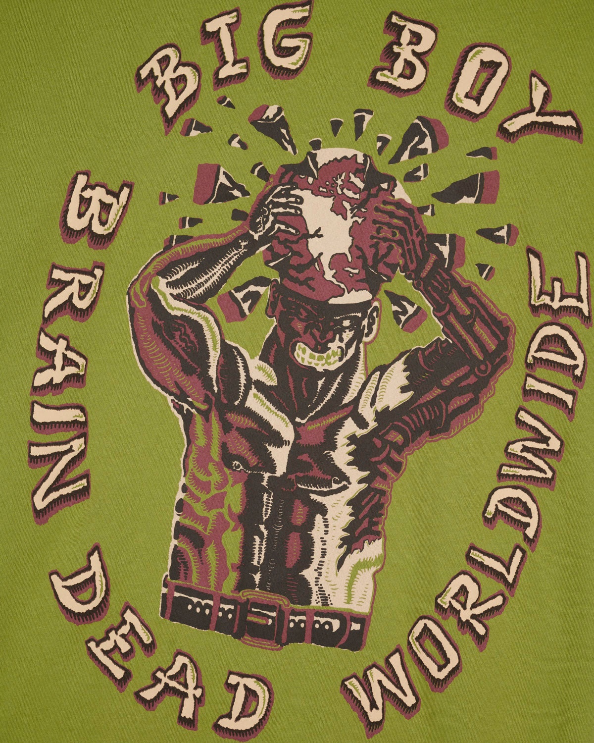 Brain Dead x Big Boy Sound and Fury T-shirt - Moss - 2