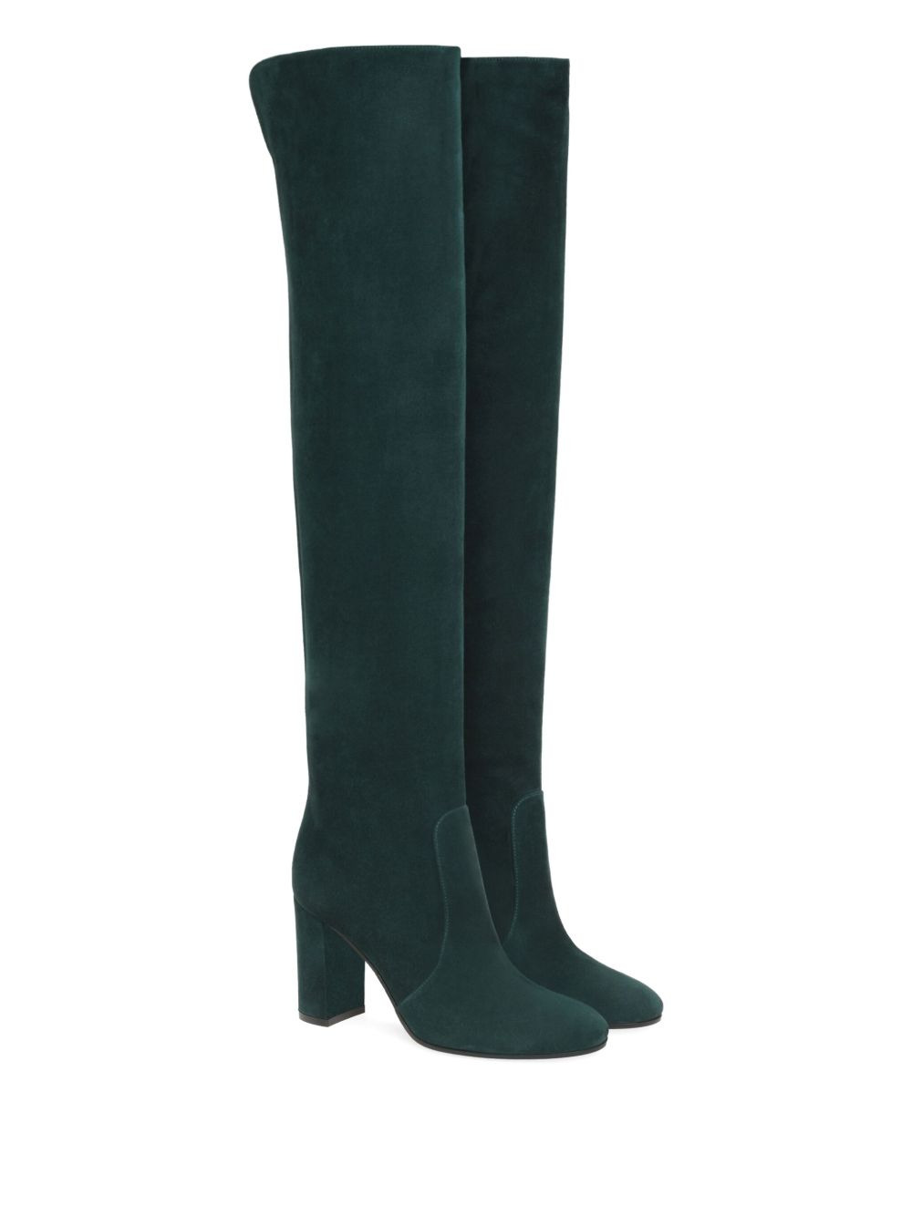 over-the-knee block-heel boots - 2