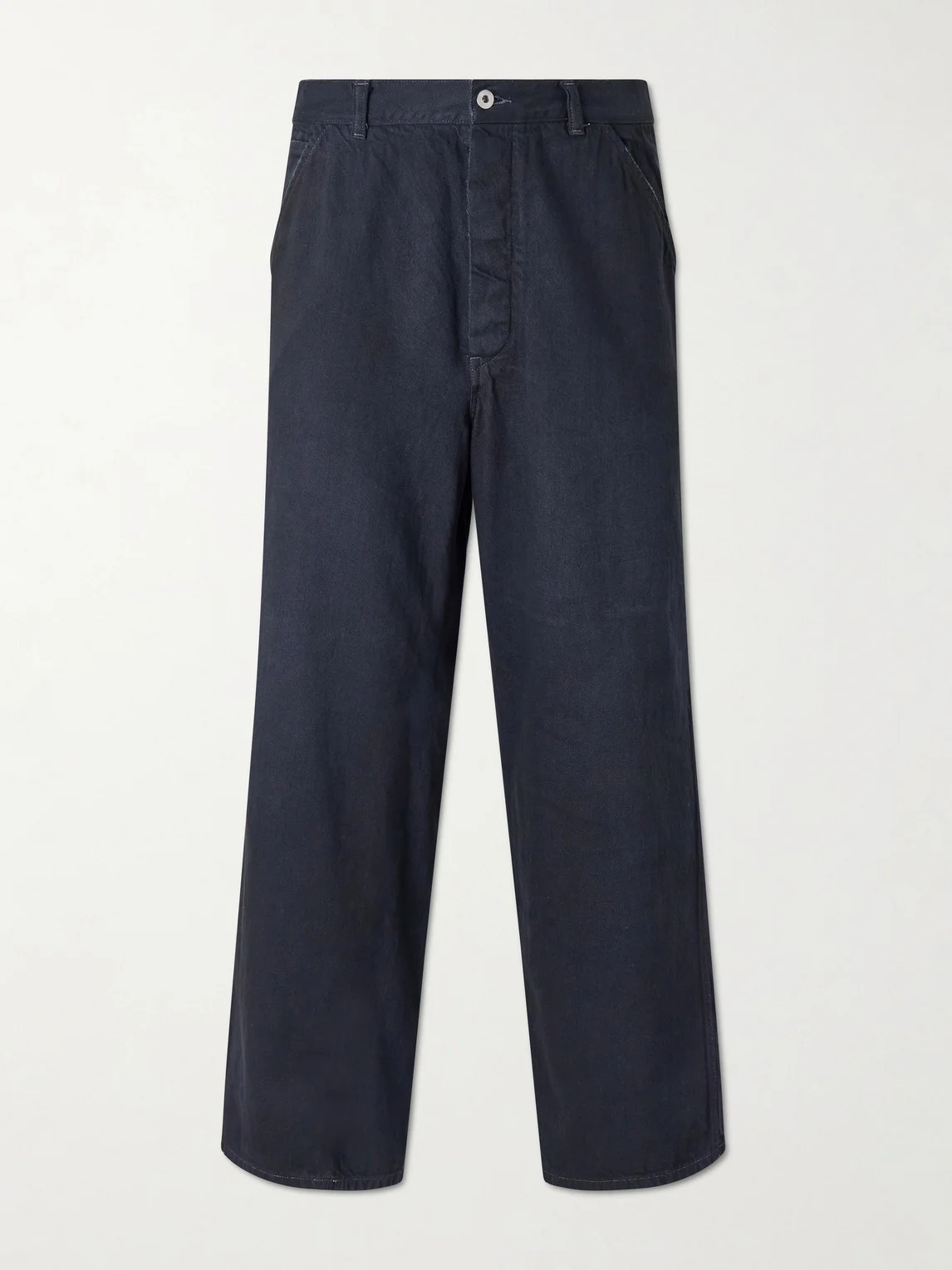 Denim Wide-Leg Trousers - 1