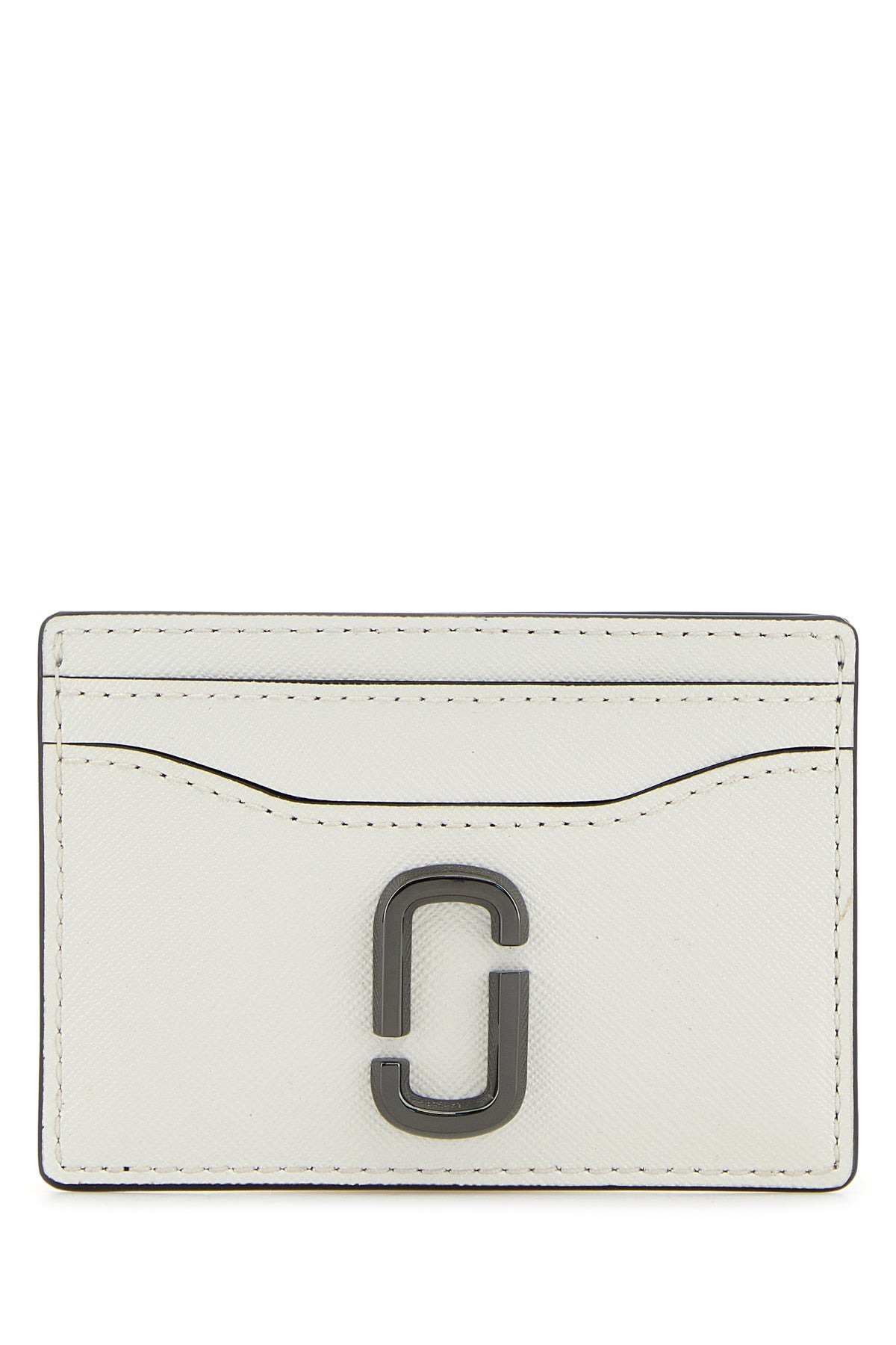 Two-tone leather The Utility Snapshot card holder - 1