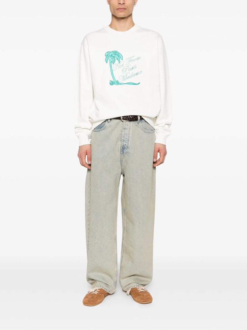 Drôle de Monsieur Drole De Monsieur Slogan Palmiers Sweatshirt outlook