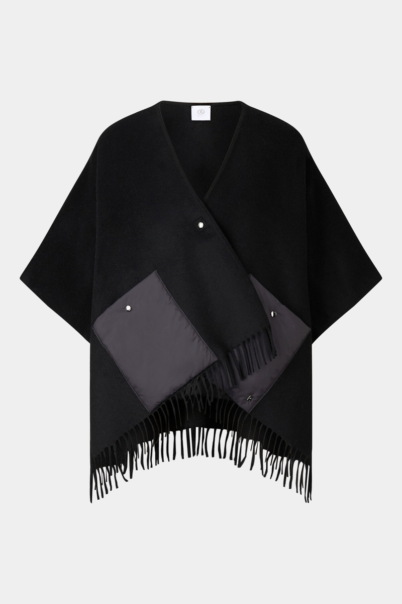 Nancie poncho in Black 1