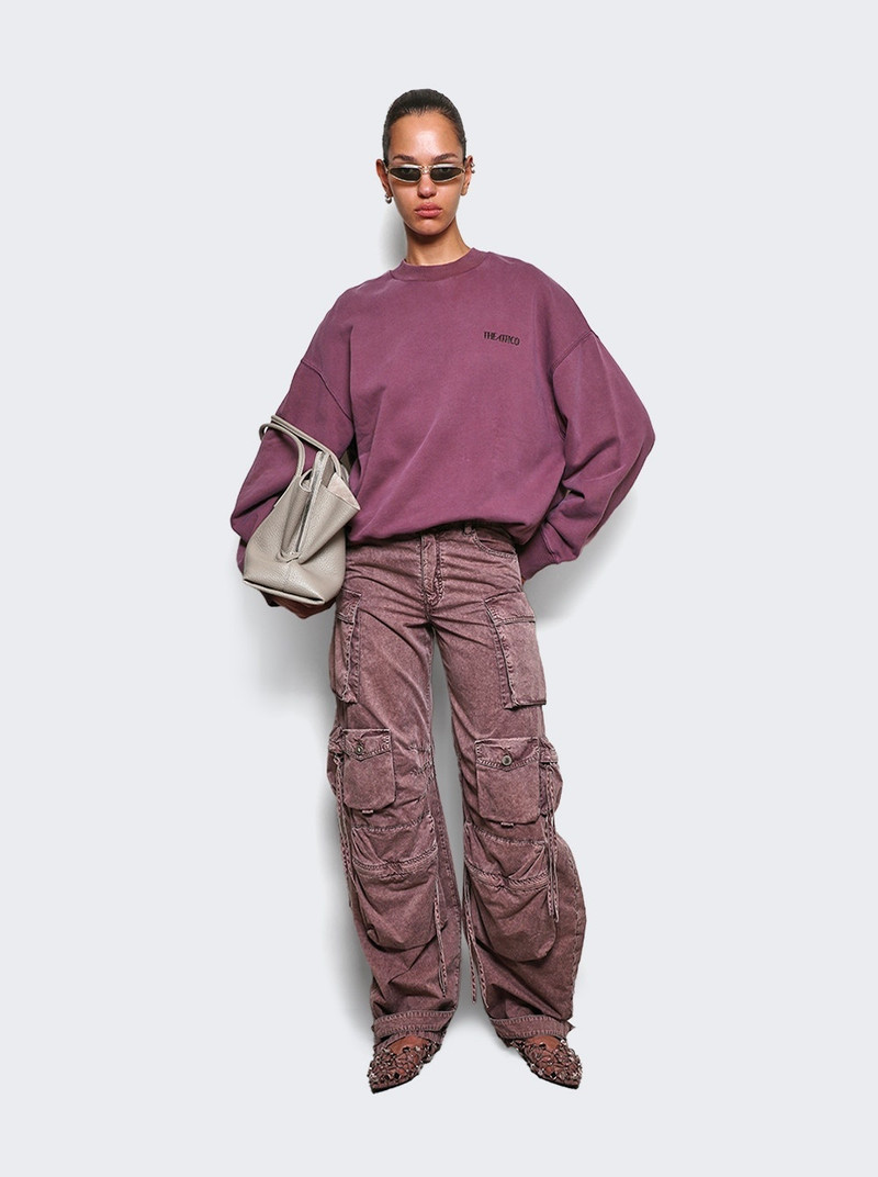 THE ATTICO Sweatshirt Faded Mauve outlook
