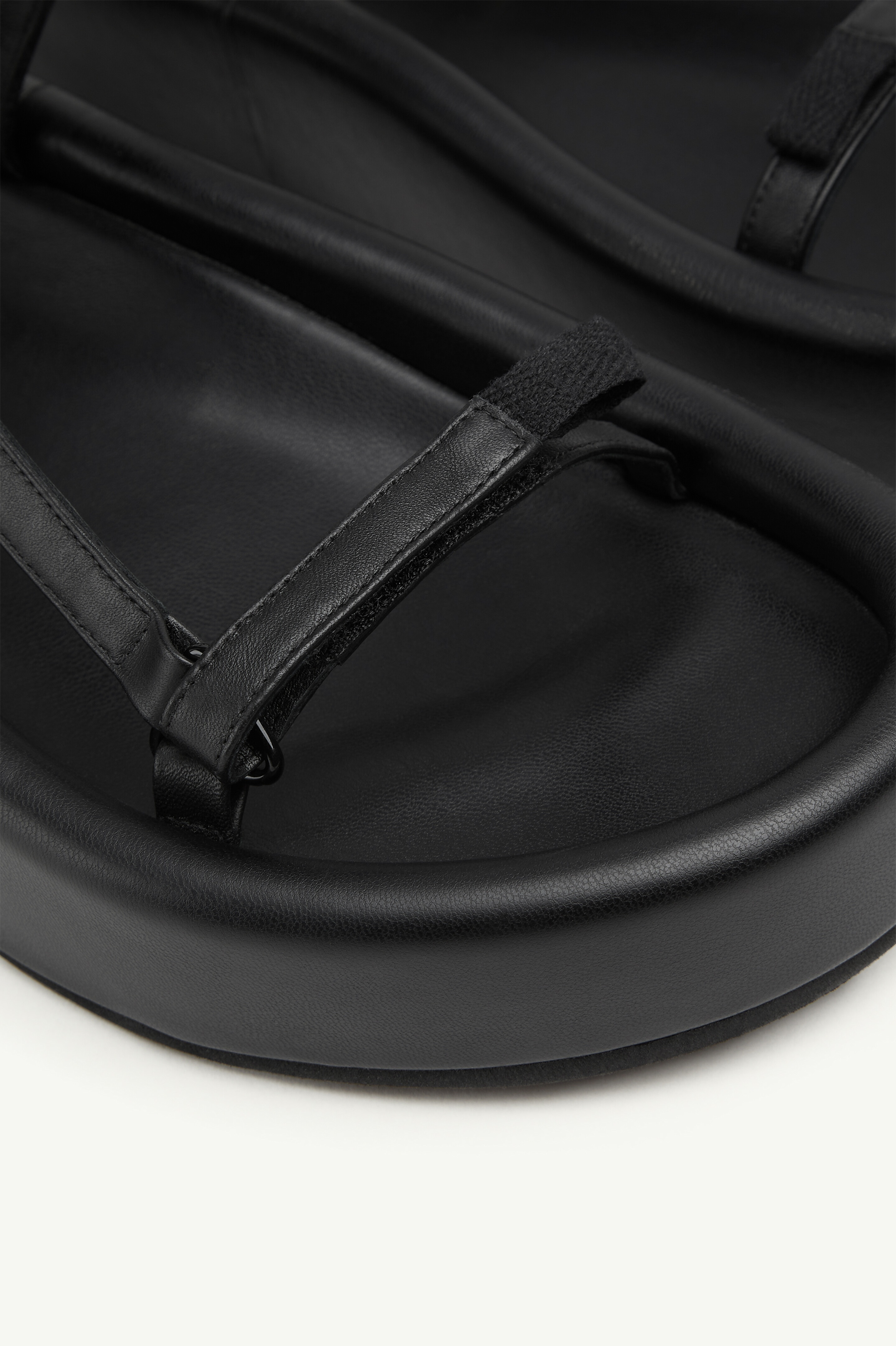 Webbing Platform Sandals - 5