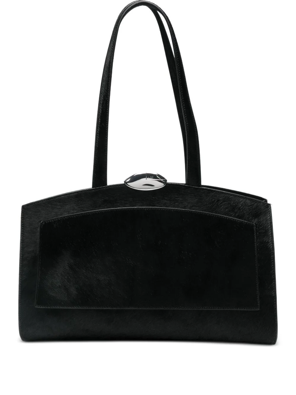leather tote bag - 1