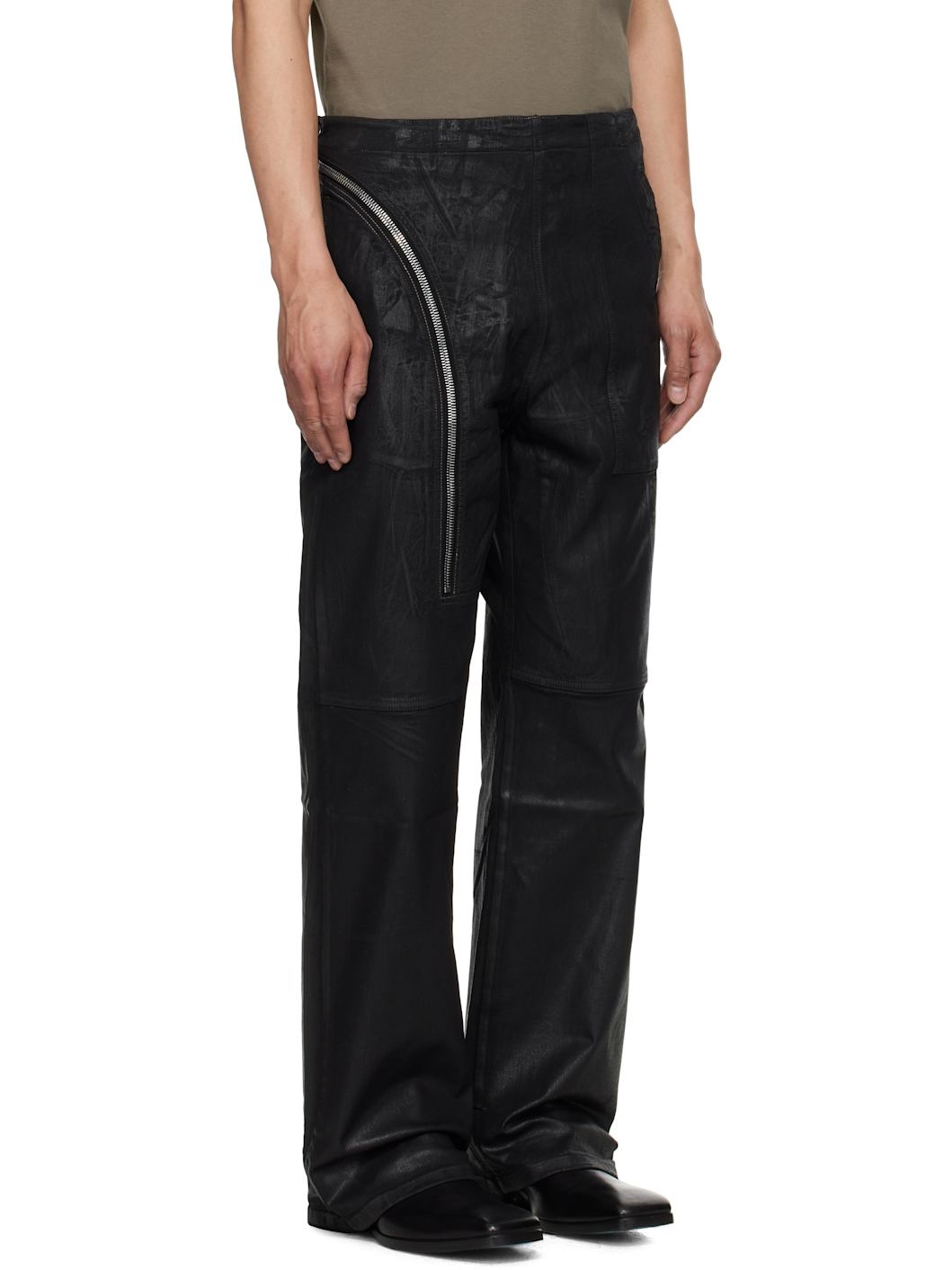 Black Hollywood Aircut Jeans - 2