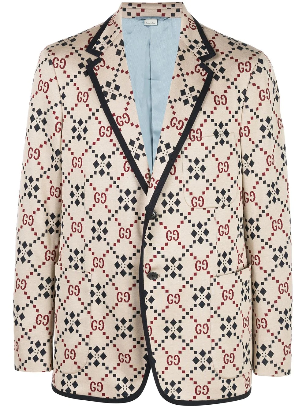 GG pattern blazer - 1