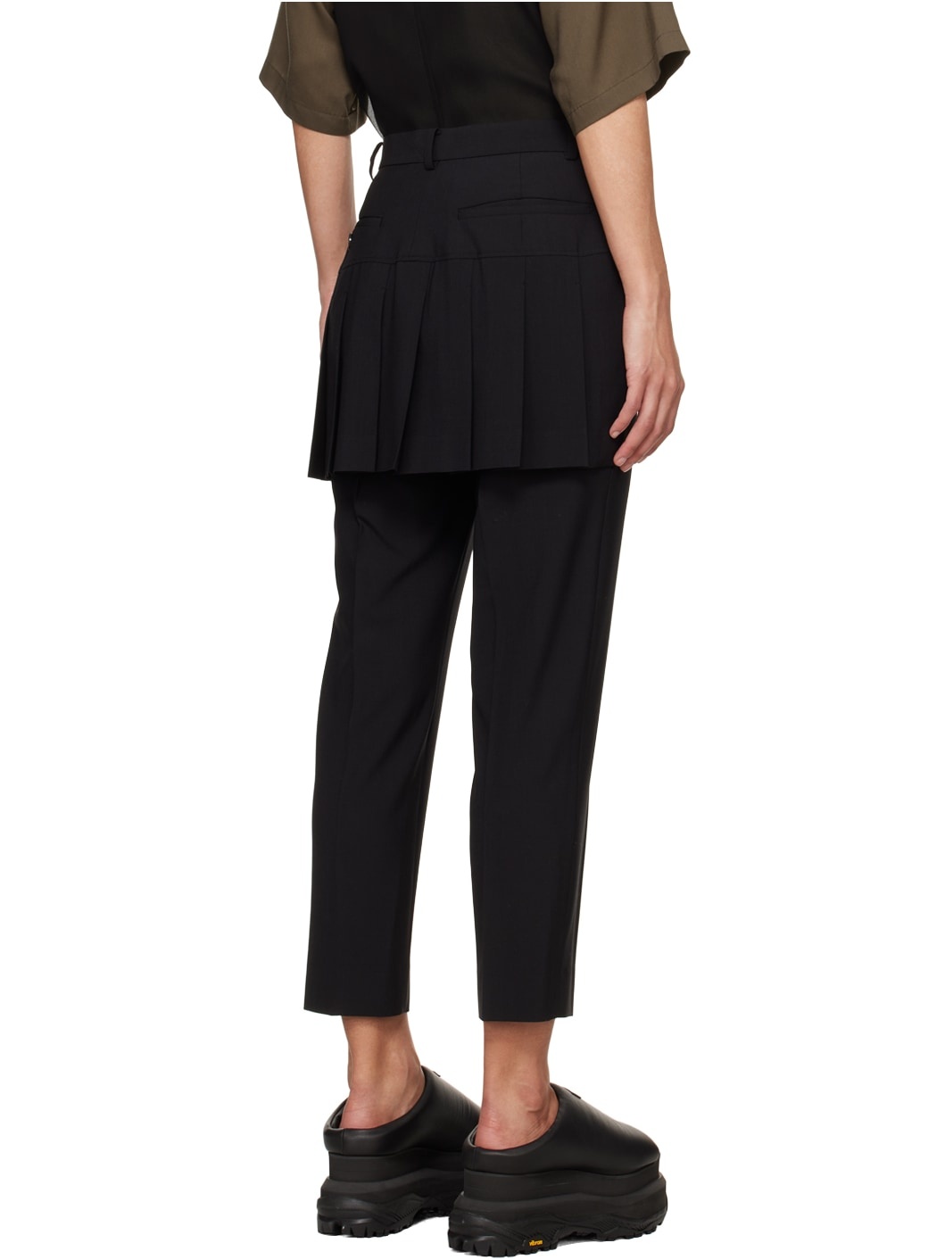 Black Layered Trousers - 3