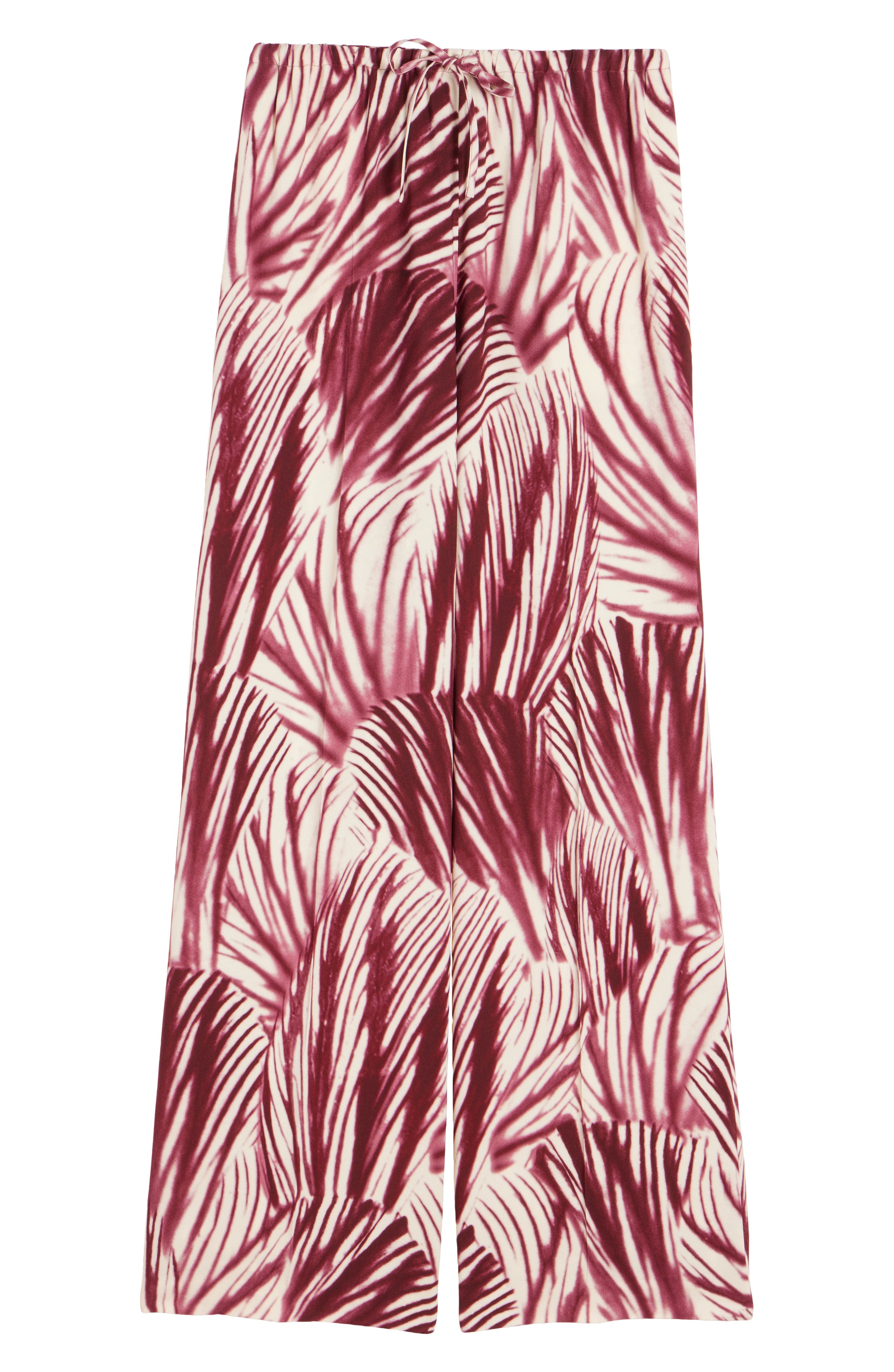 Dries Van Noten Puvis Print Drawstring Pants in Burgundy at Nordstrom - 6