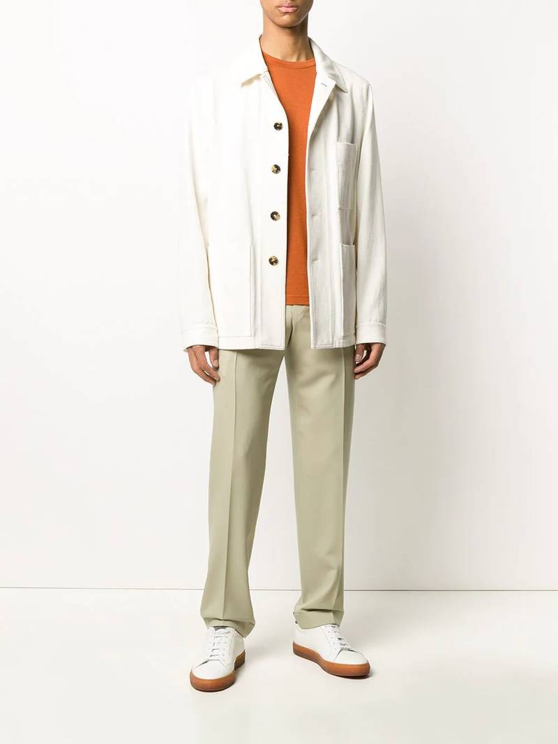 Canali straight-fit tailored trousers outlook