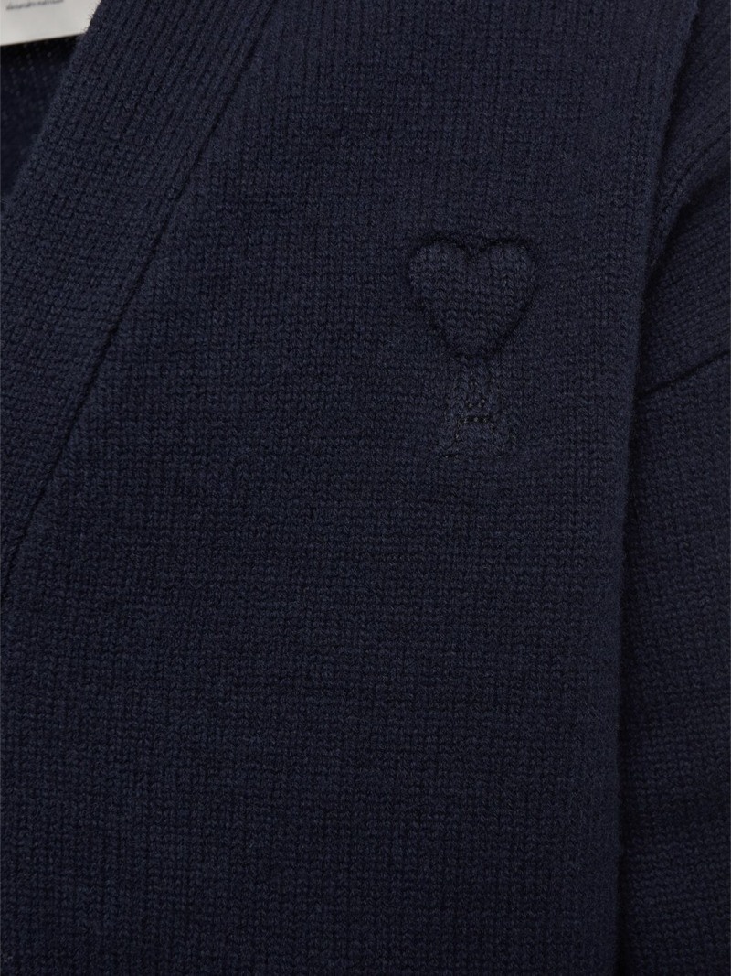 Adc logo wool cashmere cardigan - 5