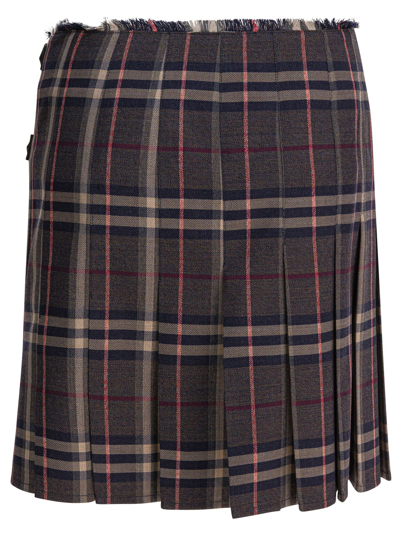 Burberry Women "Check" Wool Mini Kilt - 2