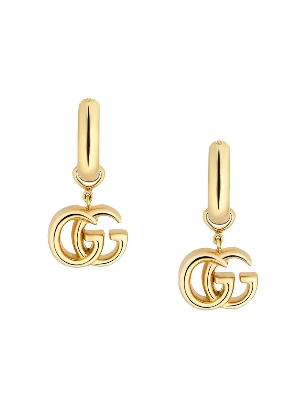 GG Running yellow gold earrings - 1