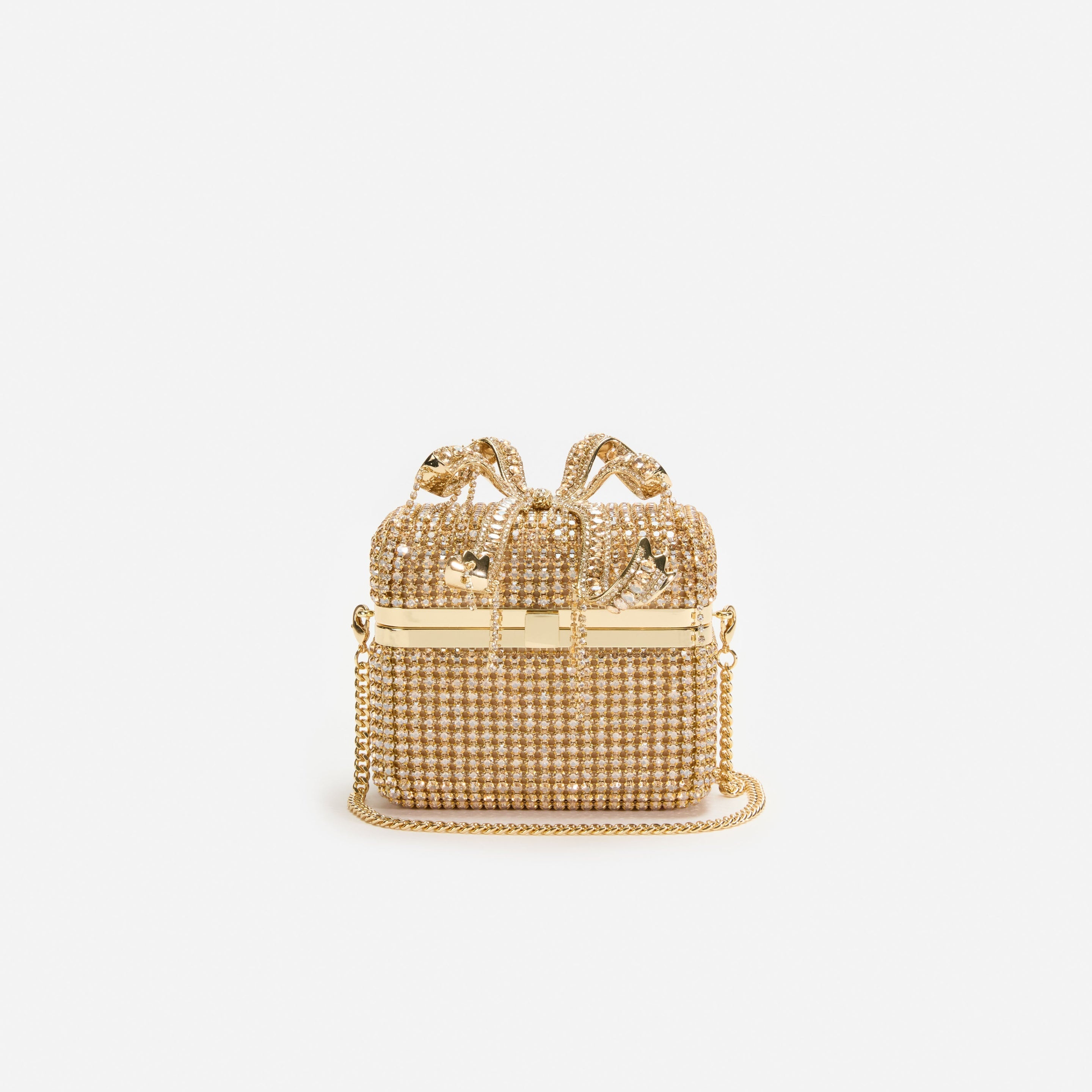 Gold Crystal Vanity Case - 4